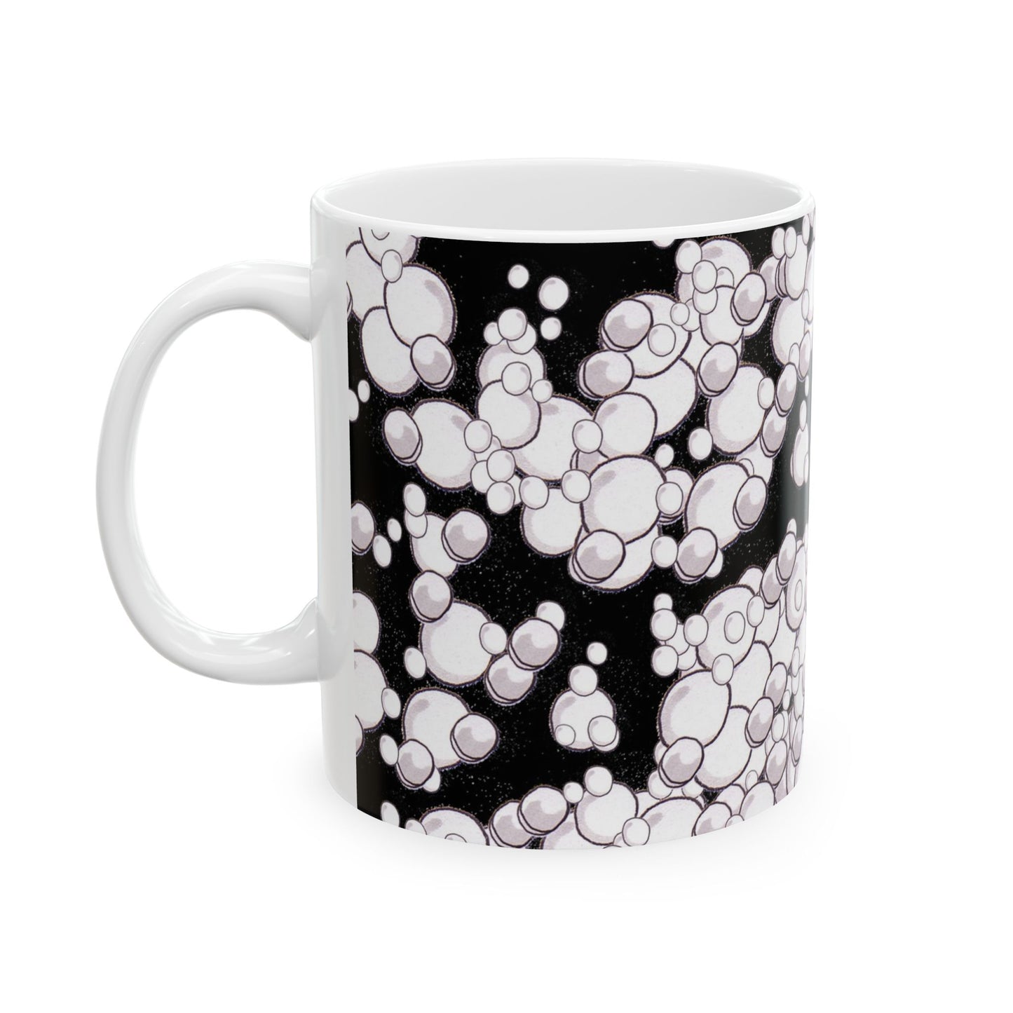 Bubble Dots Black Cup