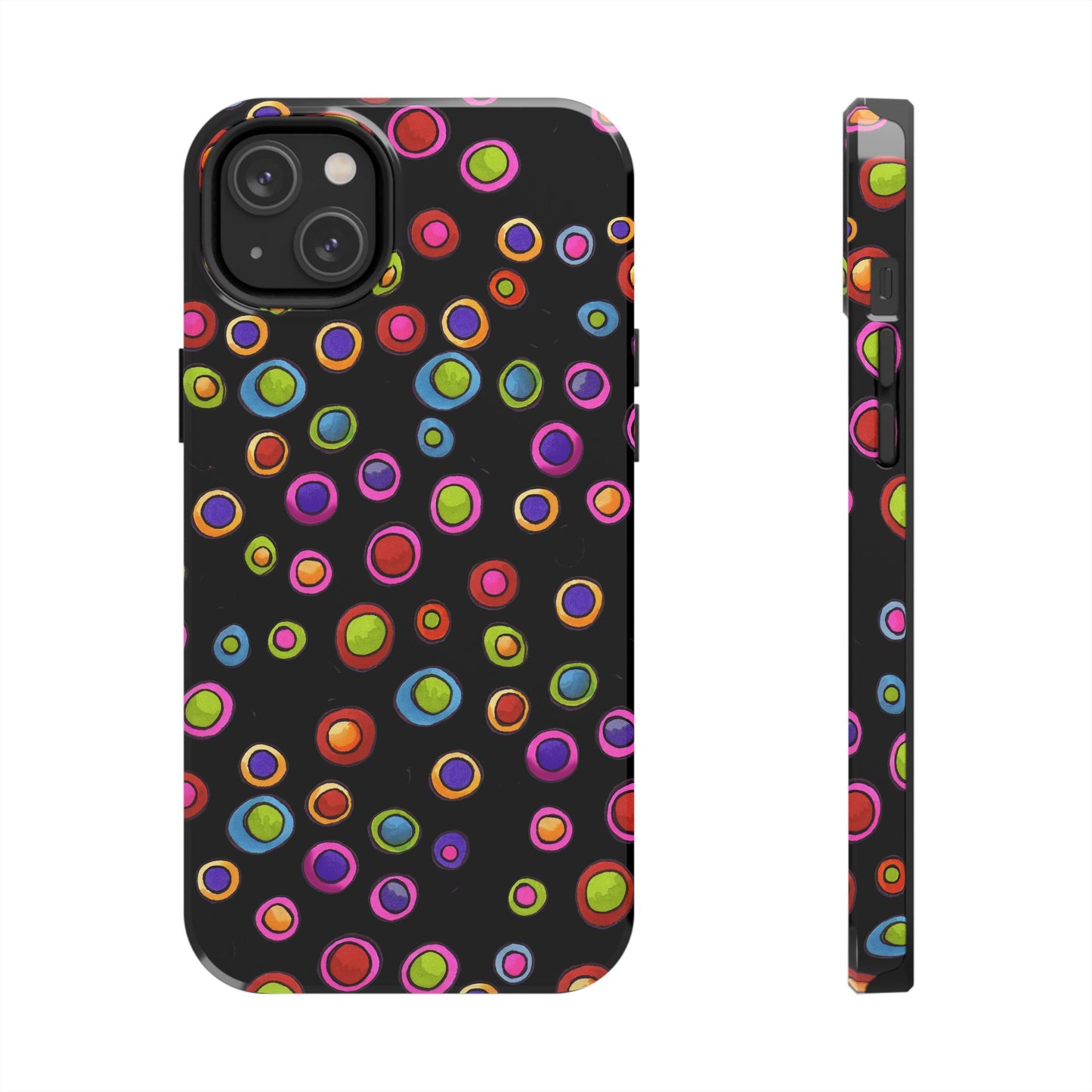 Dopey Dots Black Phone Case