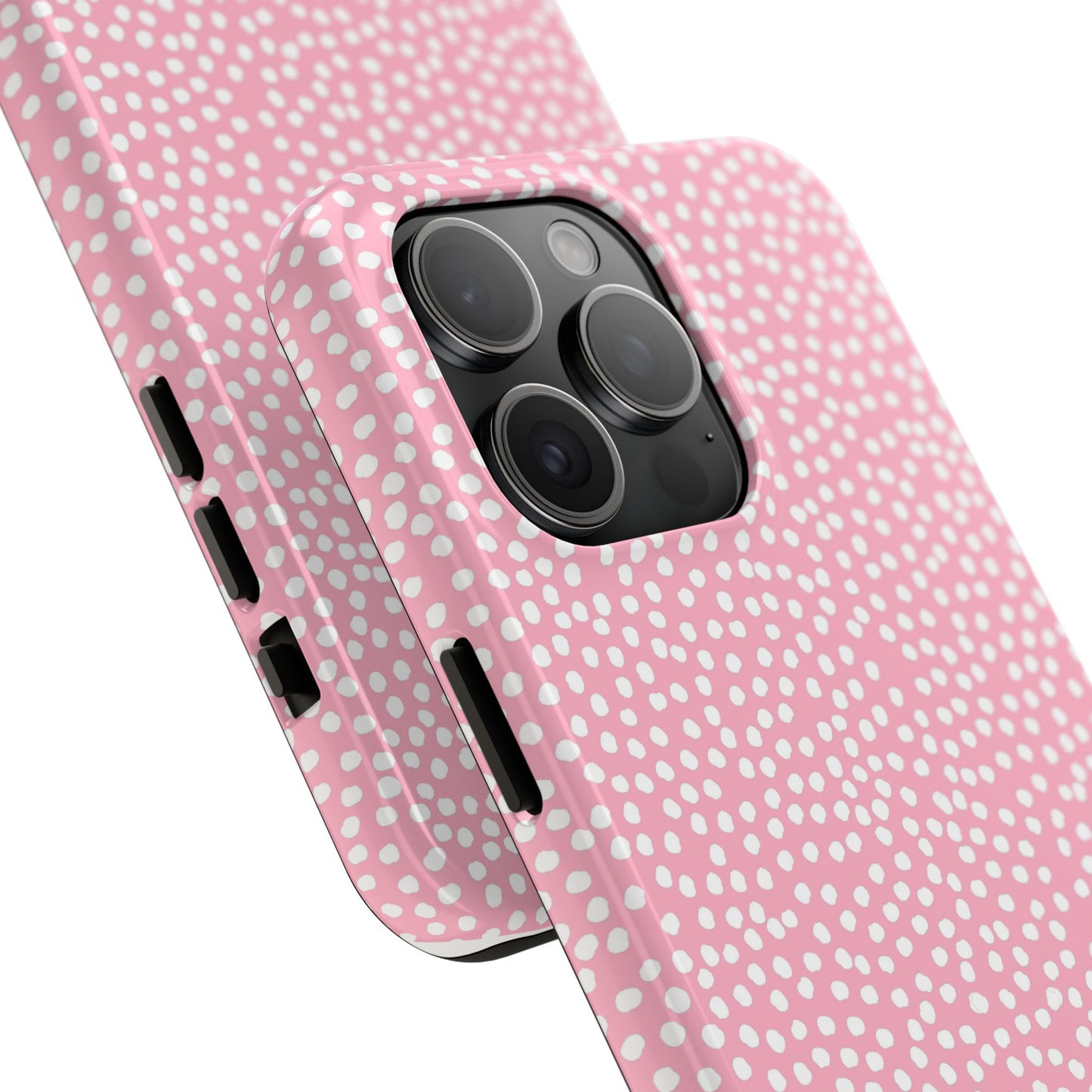 Bitty Dots Pink / White Phone Case
