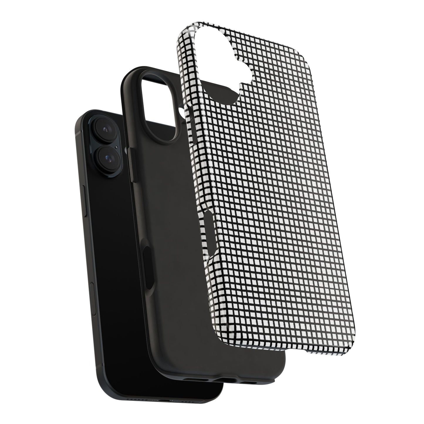Chipper Check Black Phone Case