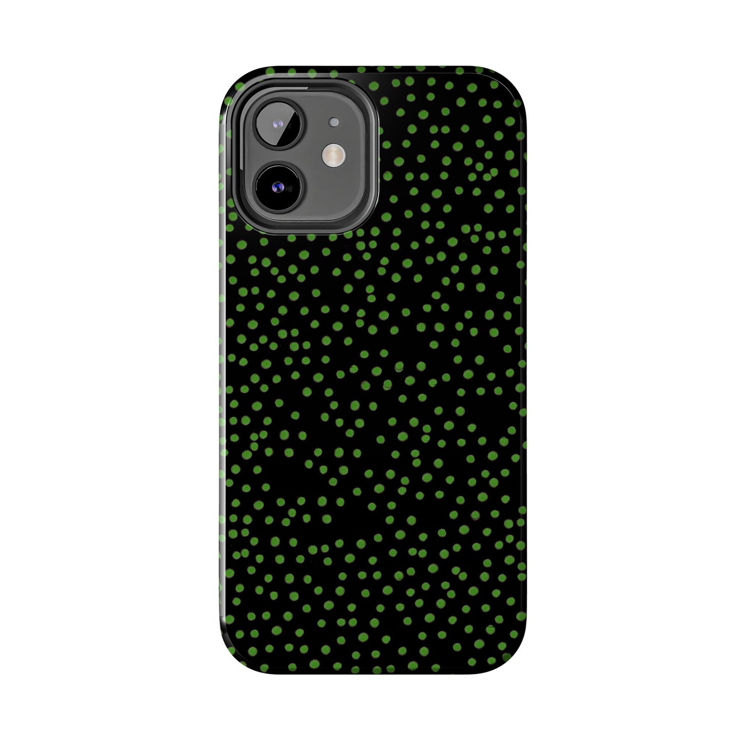 Dinky Dots Black / Green Phone Case