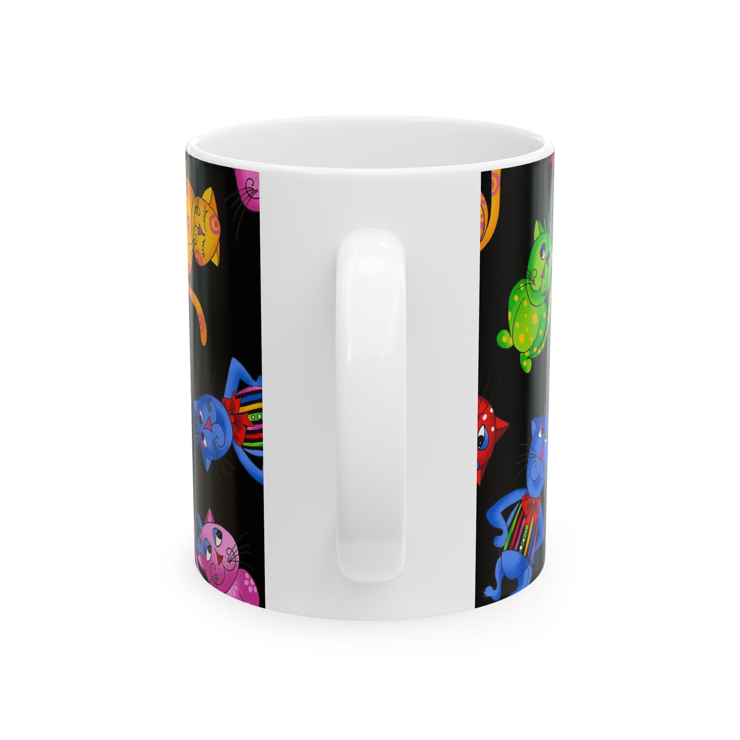 Tossed Cool Cats Black Cup