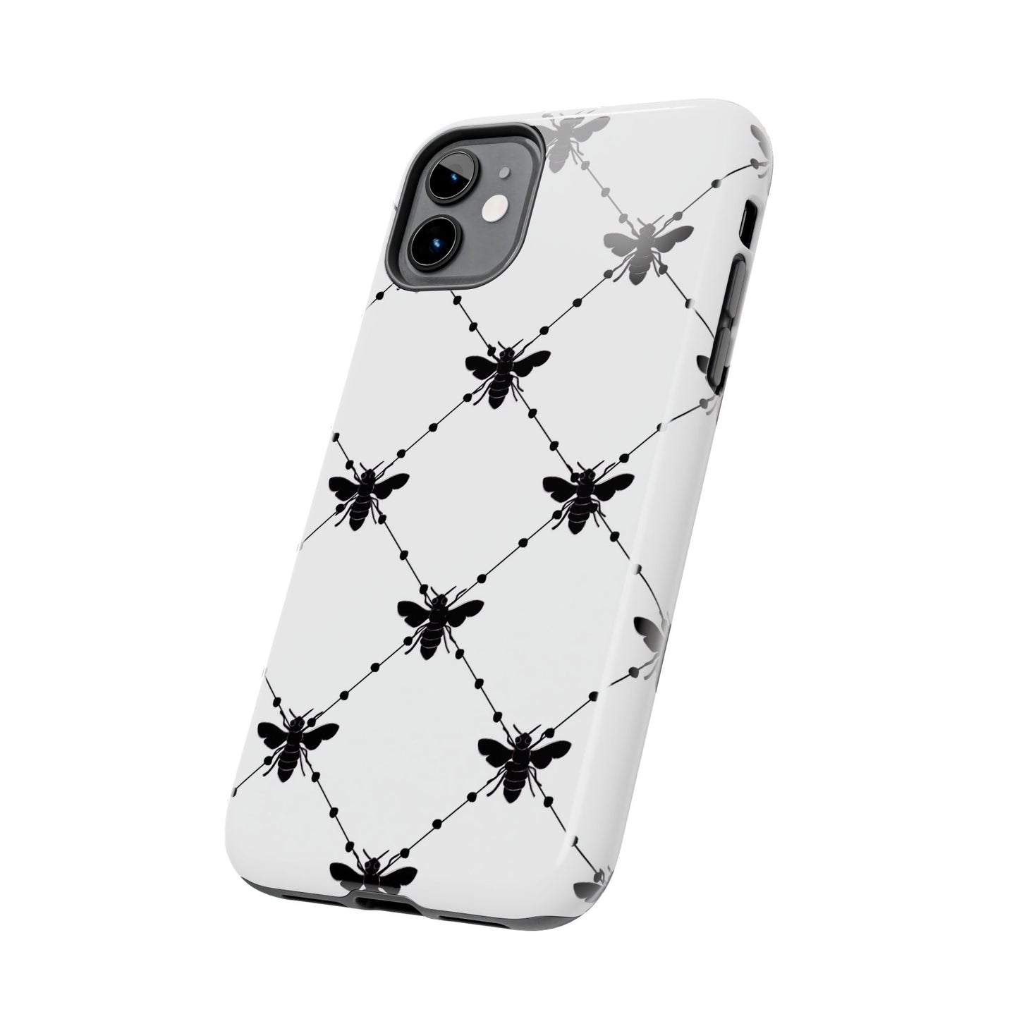 Beaded Bees White Phone Case