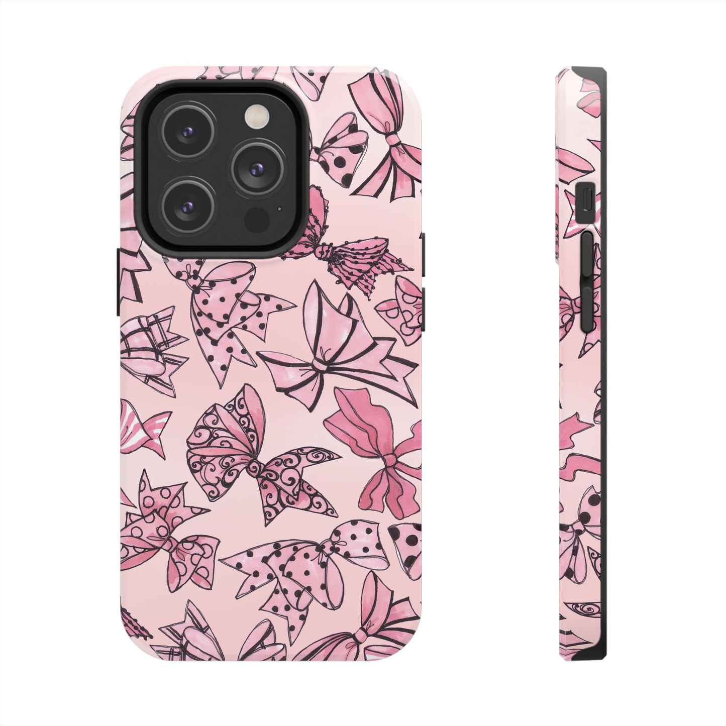 Blushing Bows Pink Sky Phone Case