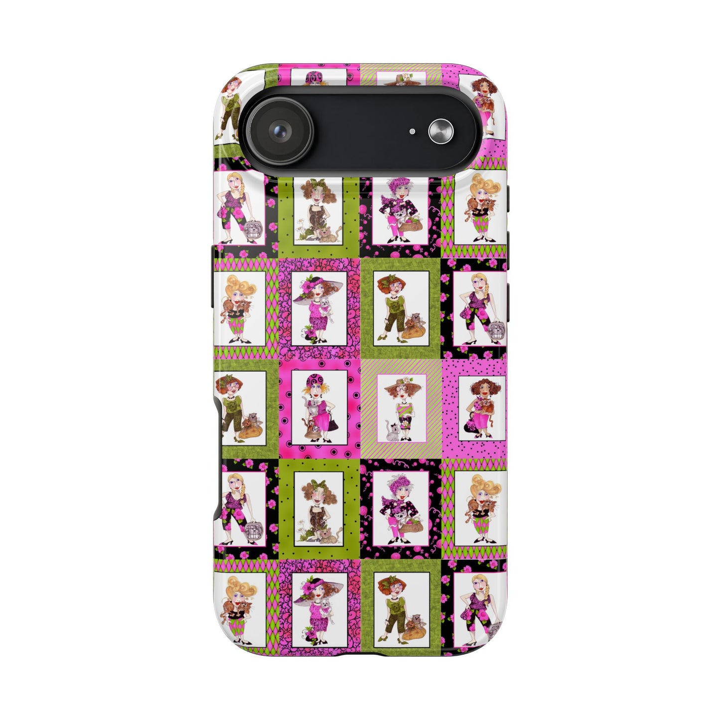 Cat Ladies Cerise Phone Case