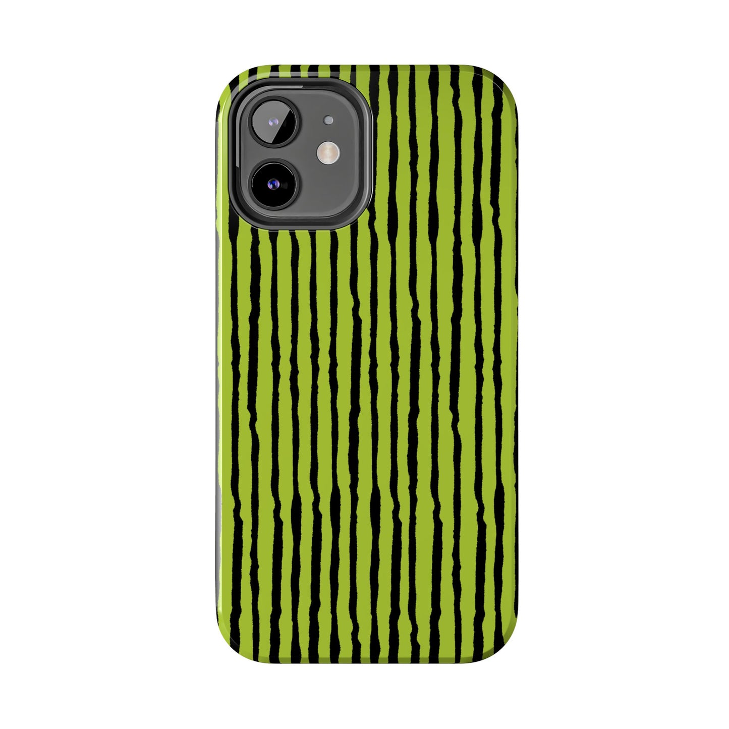 Sorta Stripe Green / Black Phone Case