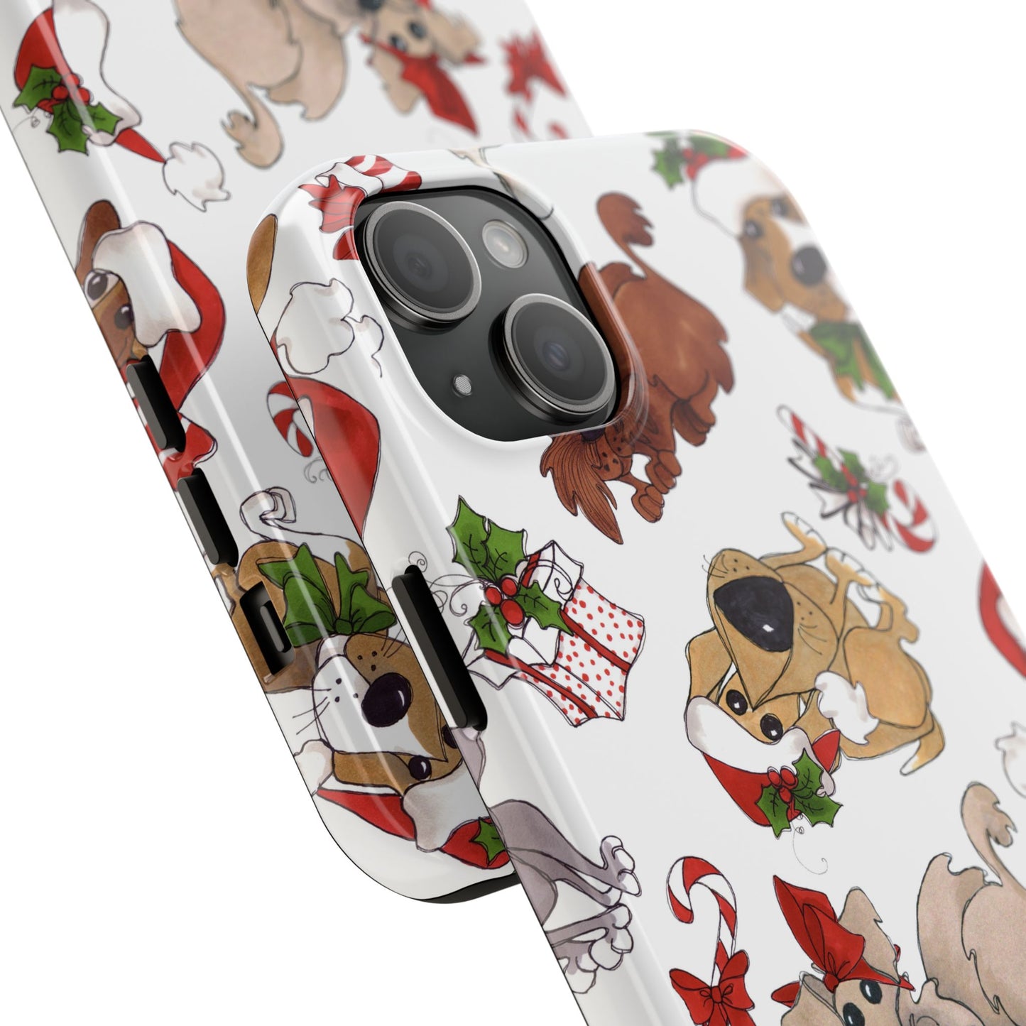 Doggie Toss White Phone Case