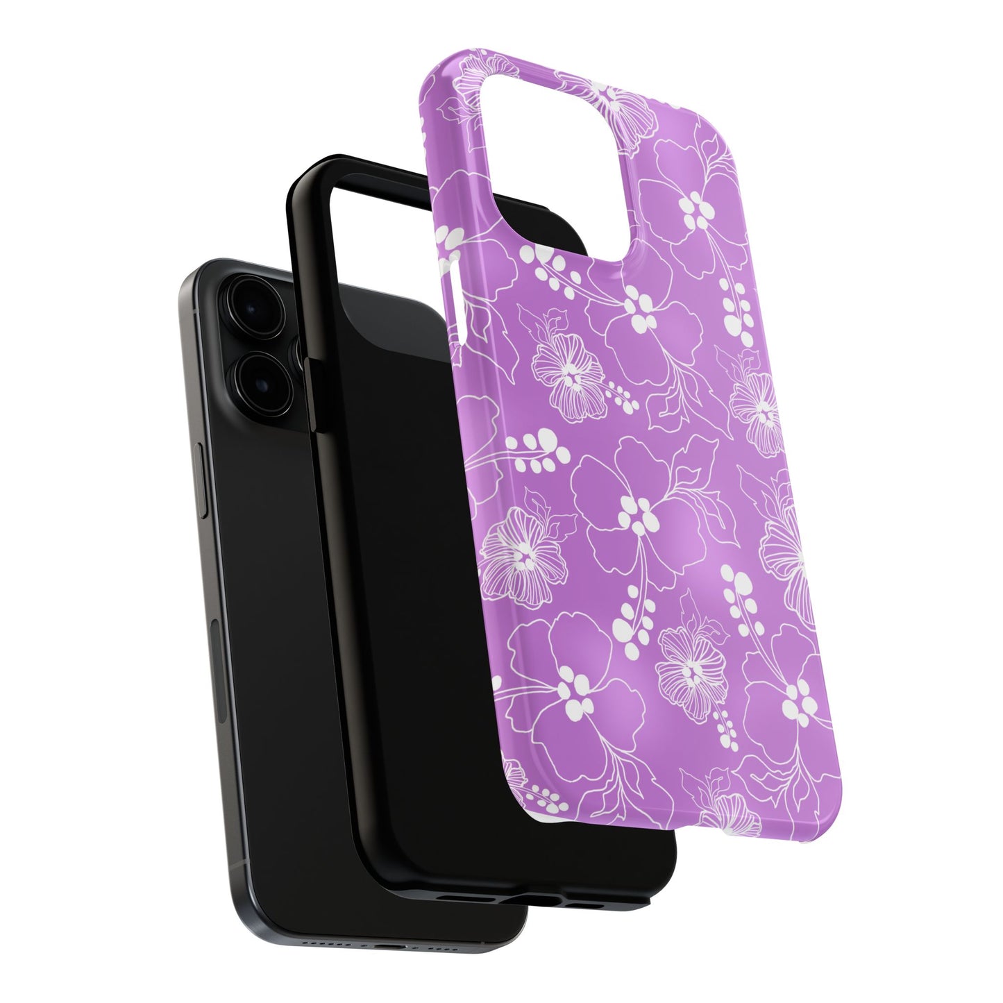 Lacey Hibiscus Orchid Phone Case
