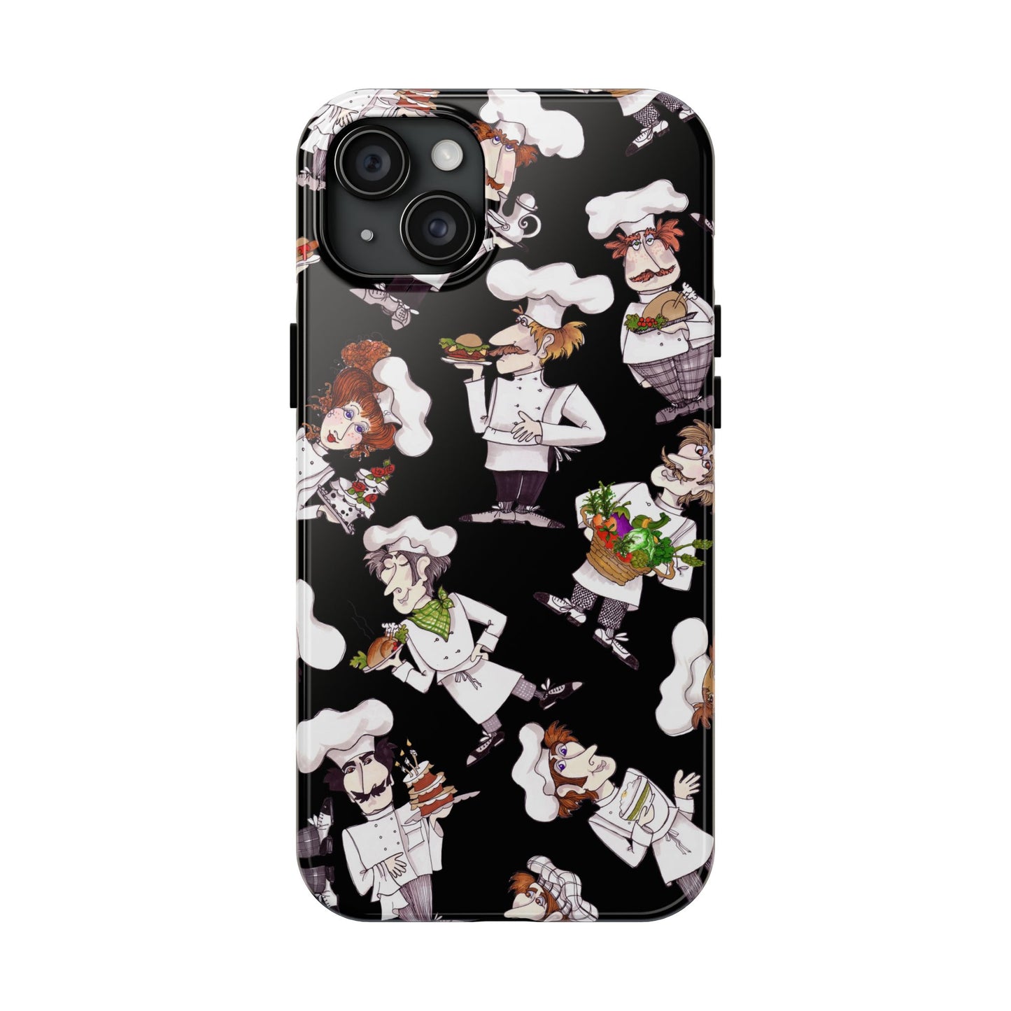 Tossed Chefs Black Phone Case