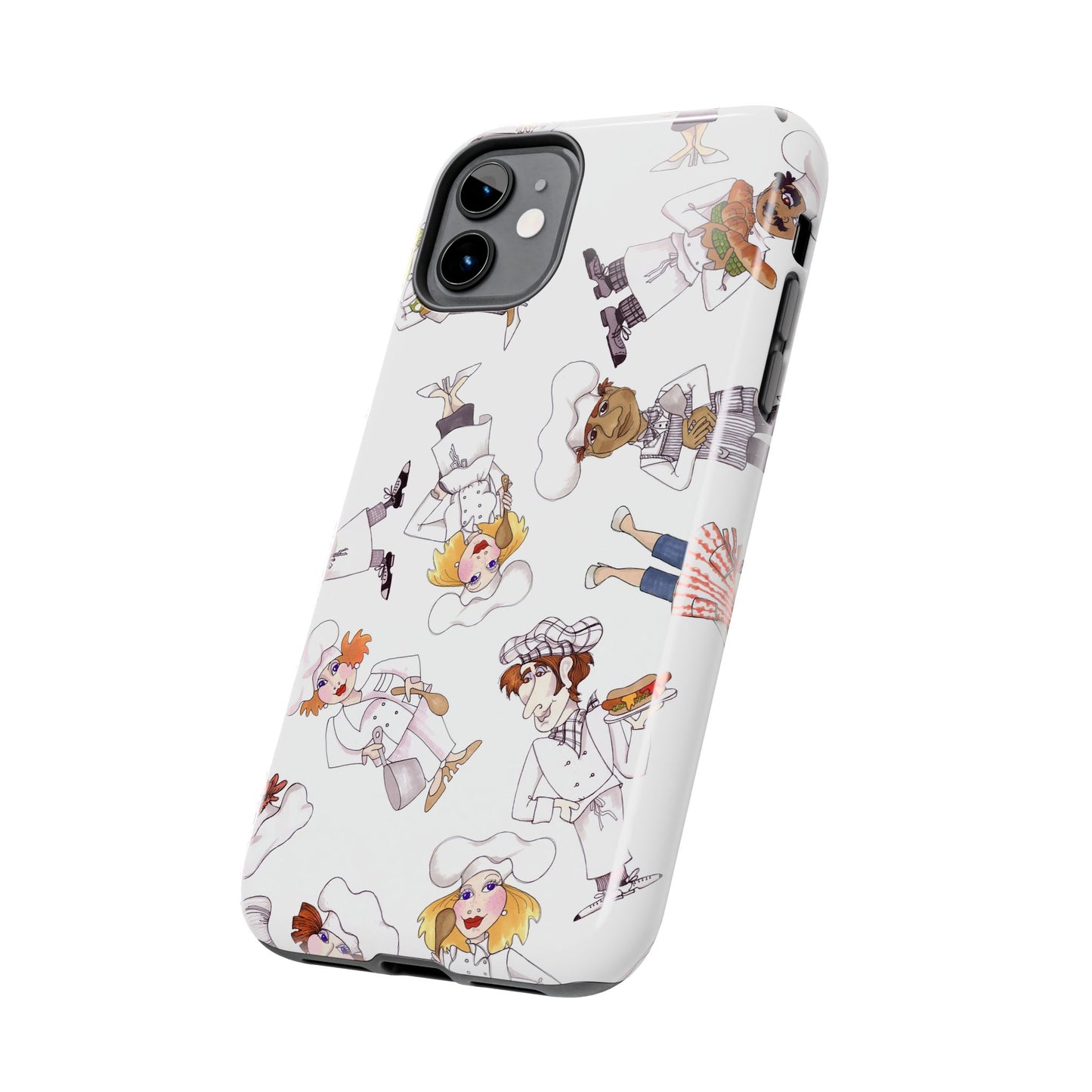 Tossed Chefs White Phone Case