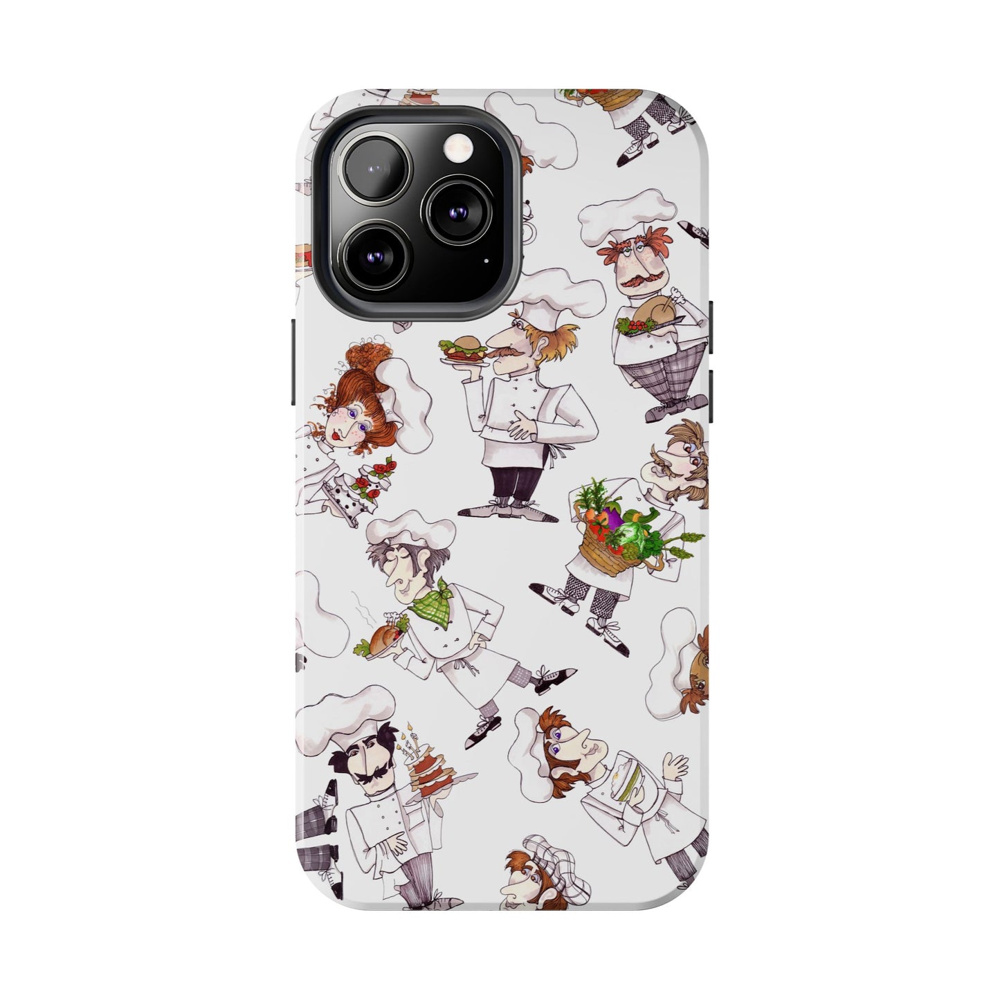 Tossed Chefs White Phone Case