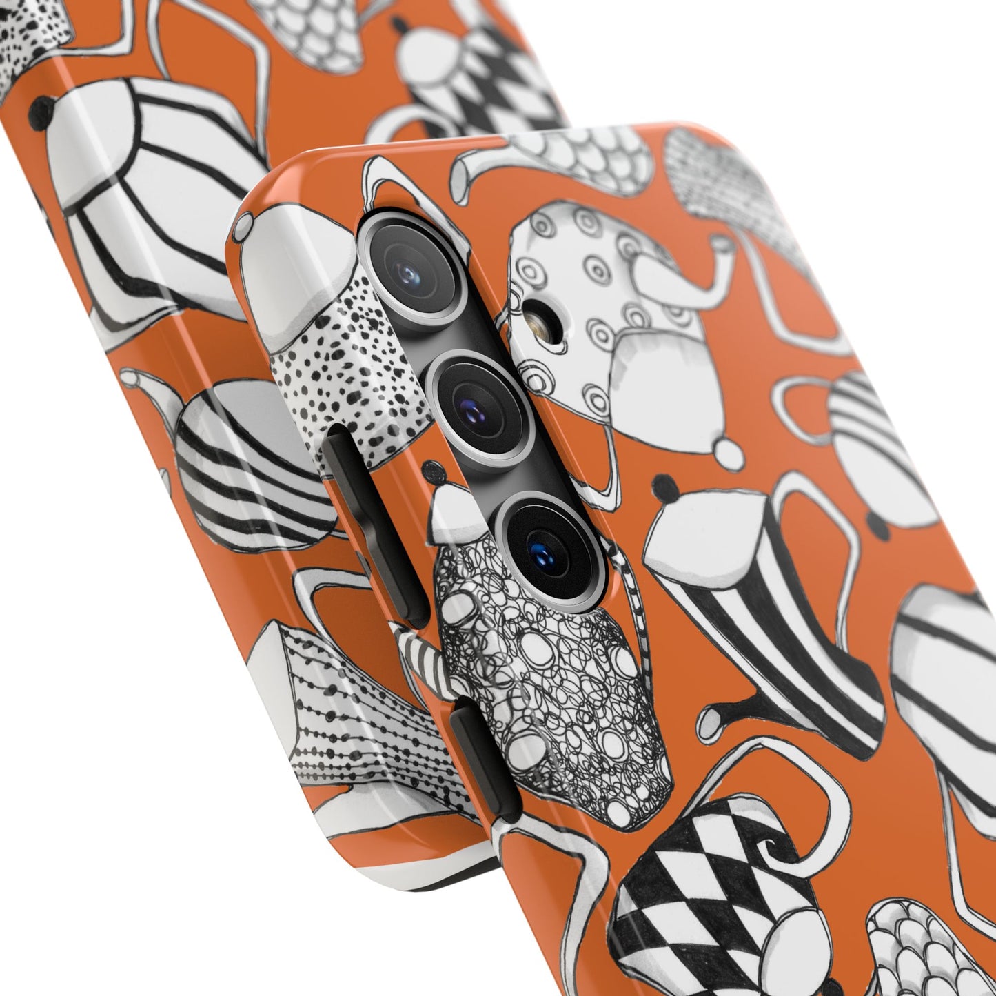 Coffee, Tea Anyone? Orange Phone Case