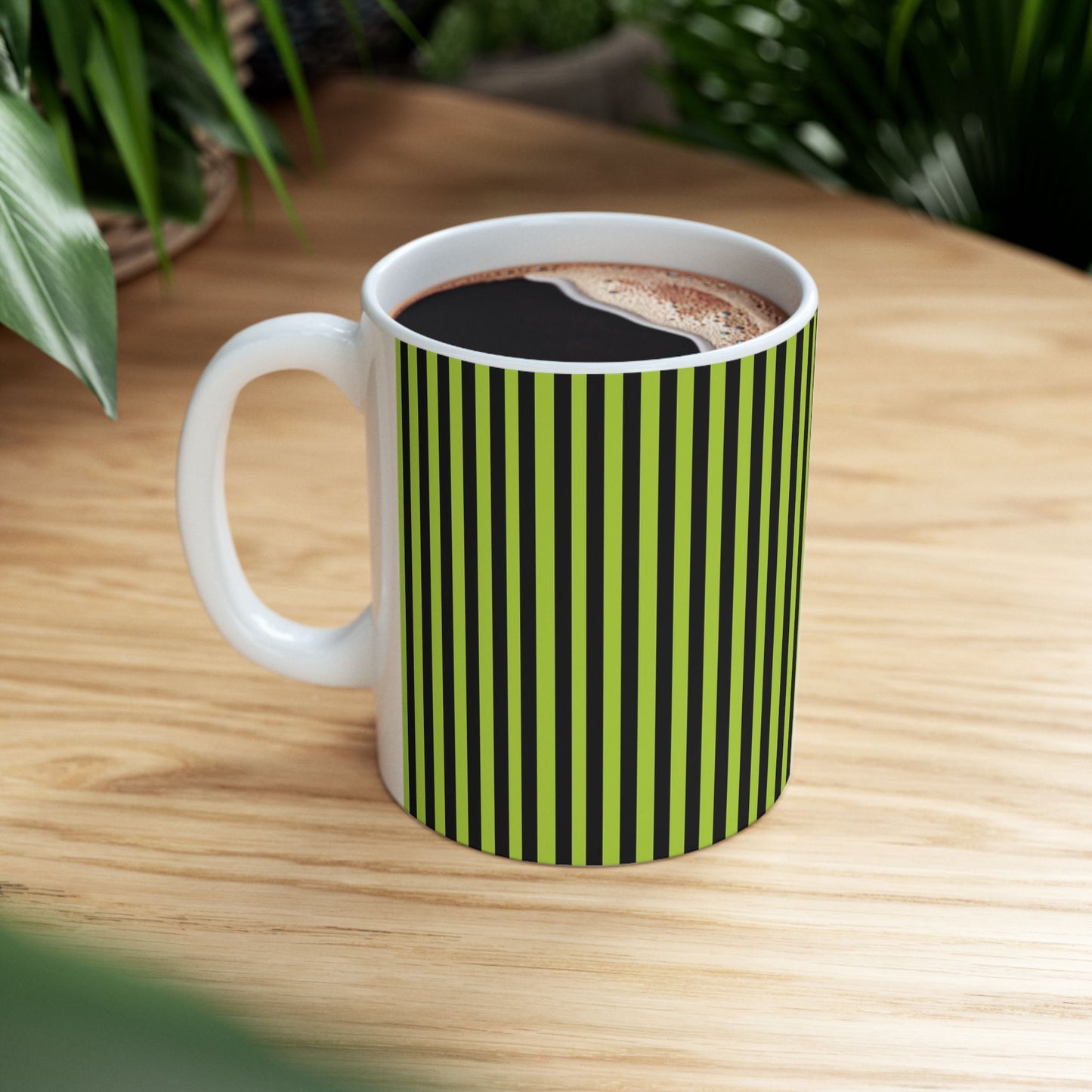 Stripe Green / Black Cup