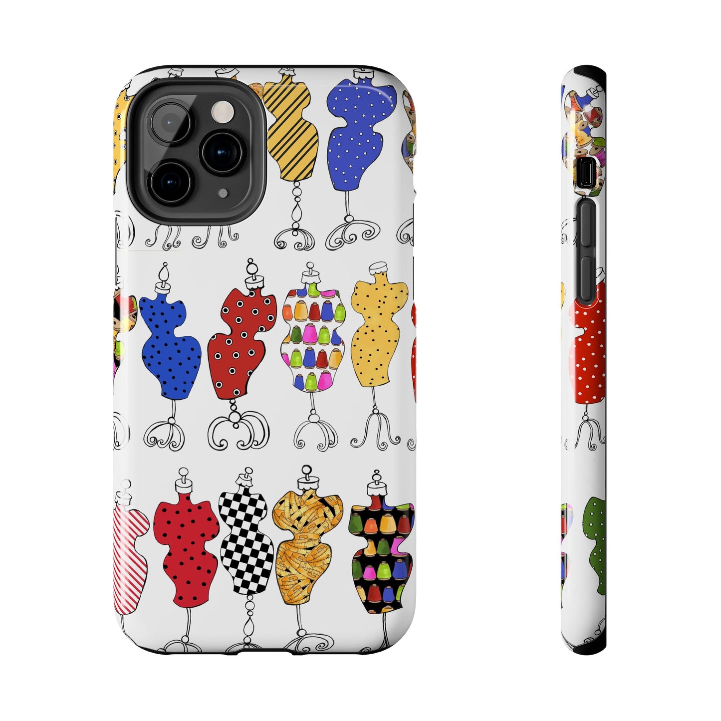 Go Figure White / Multi Phone Case