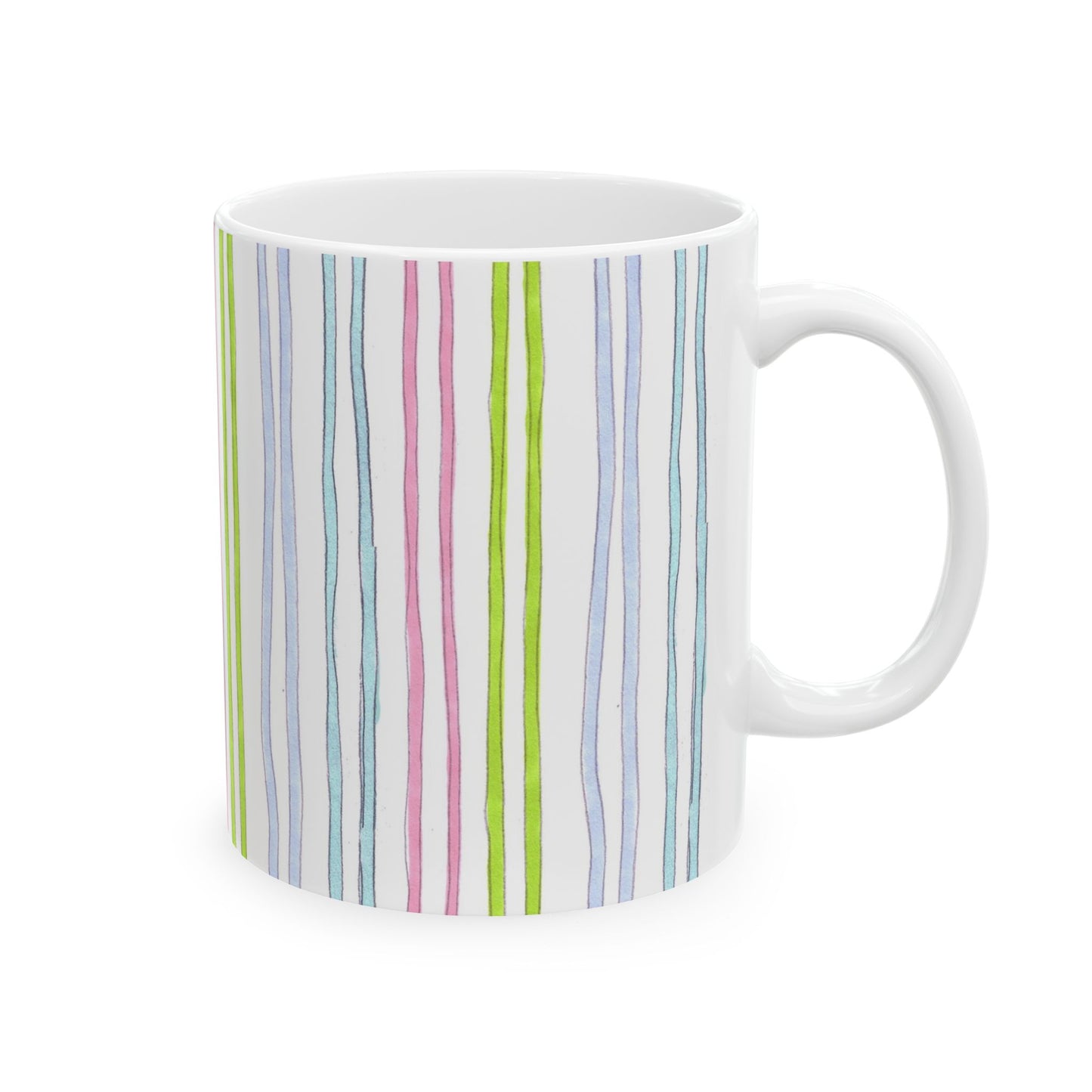 Belle Stripe White Cup