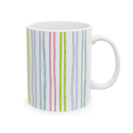 Belle Stripe White Cup