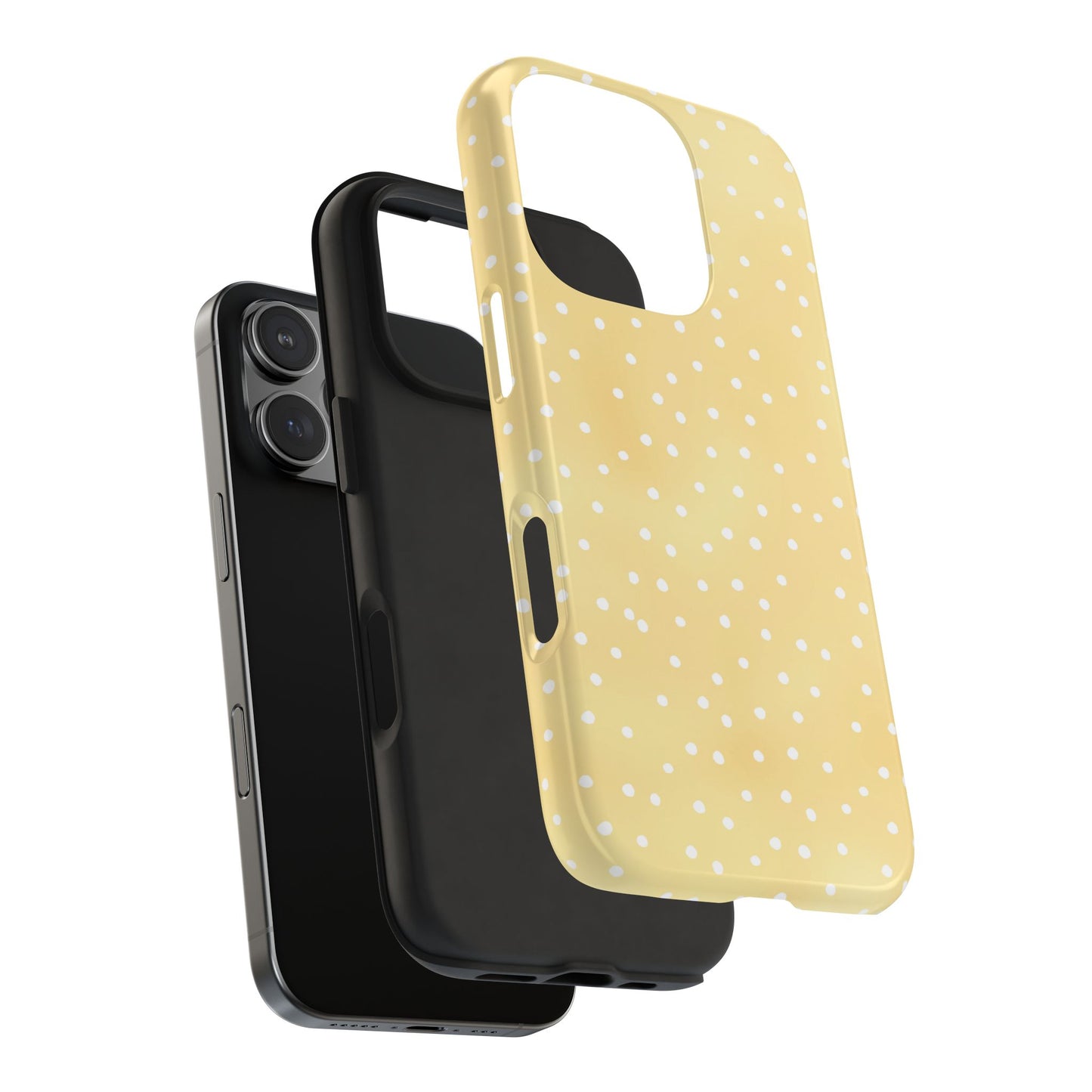 Petite Dots Sunshine / White Phone Case