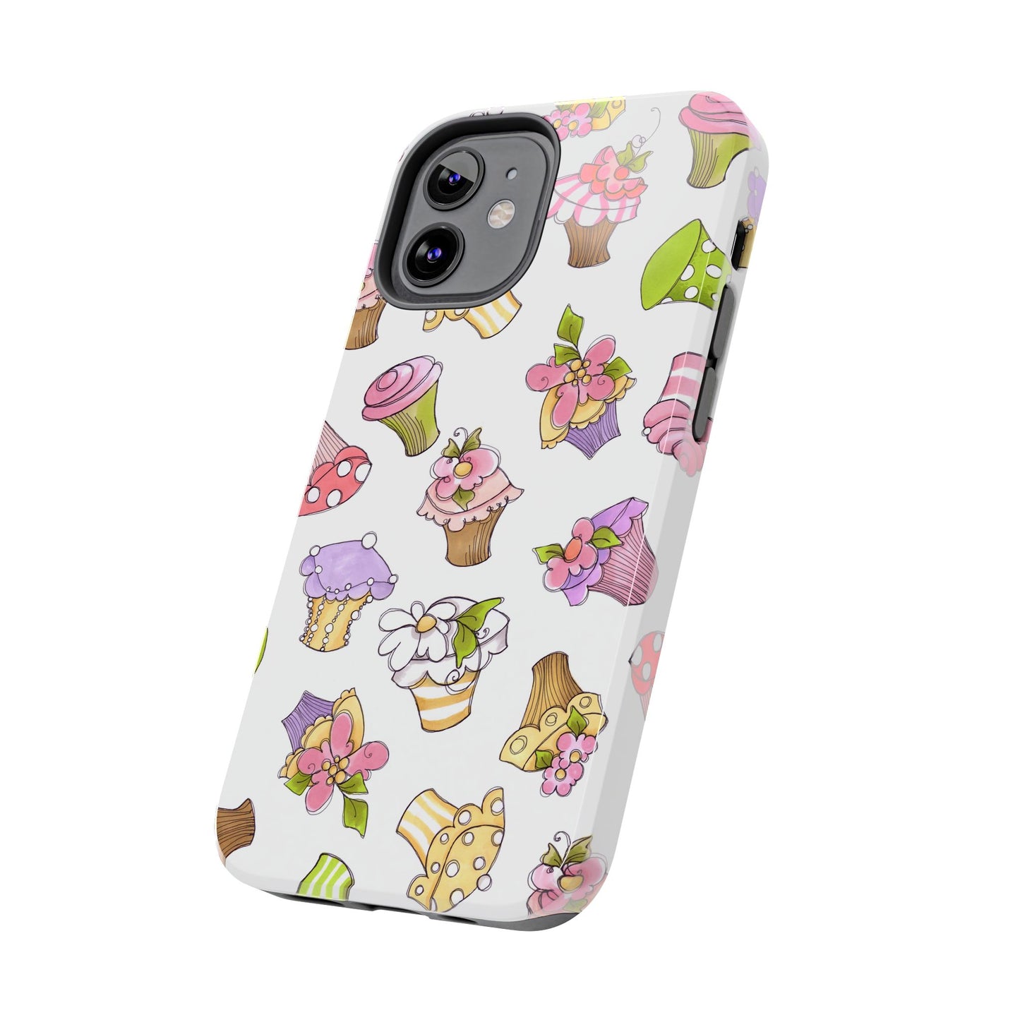Cupcake Toss White Phone Case
