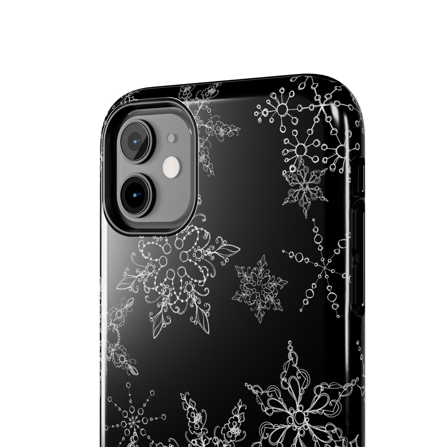 Random Flakes Black Phone Case
