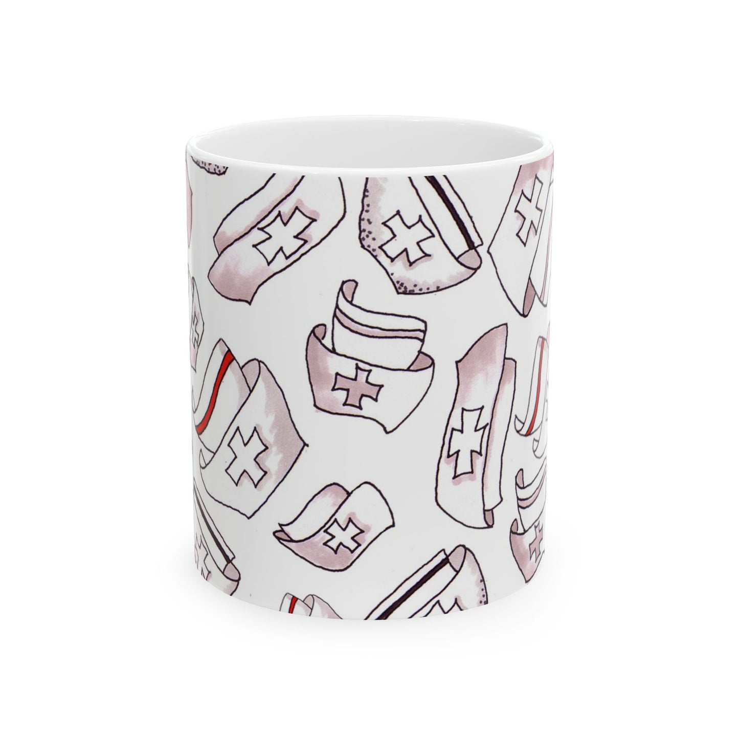 Happy Hats White Cup