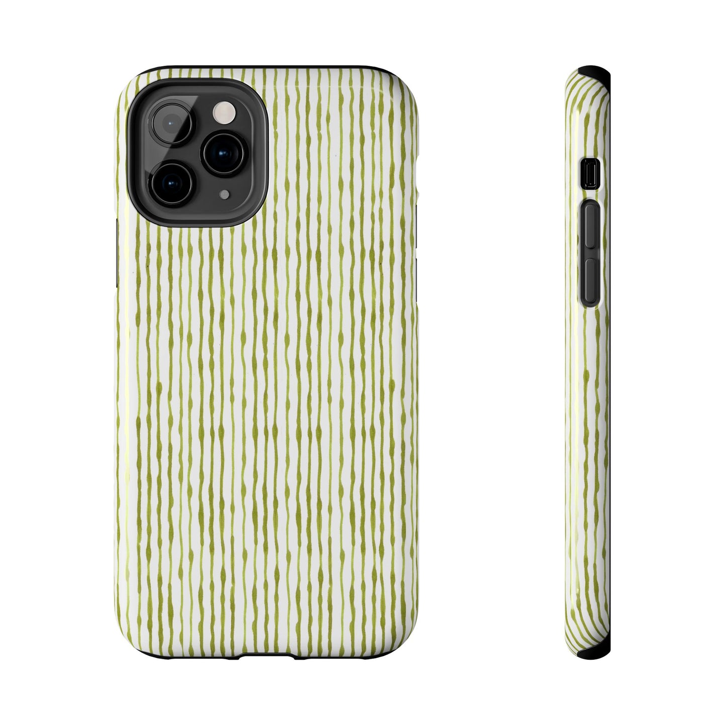 Faux Seersucker White / Green Phone Case