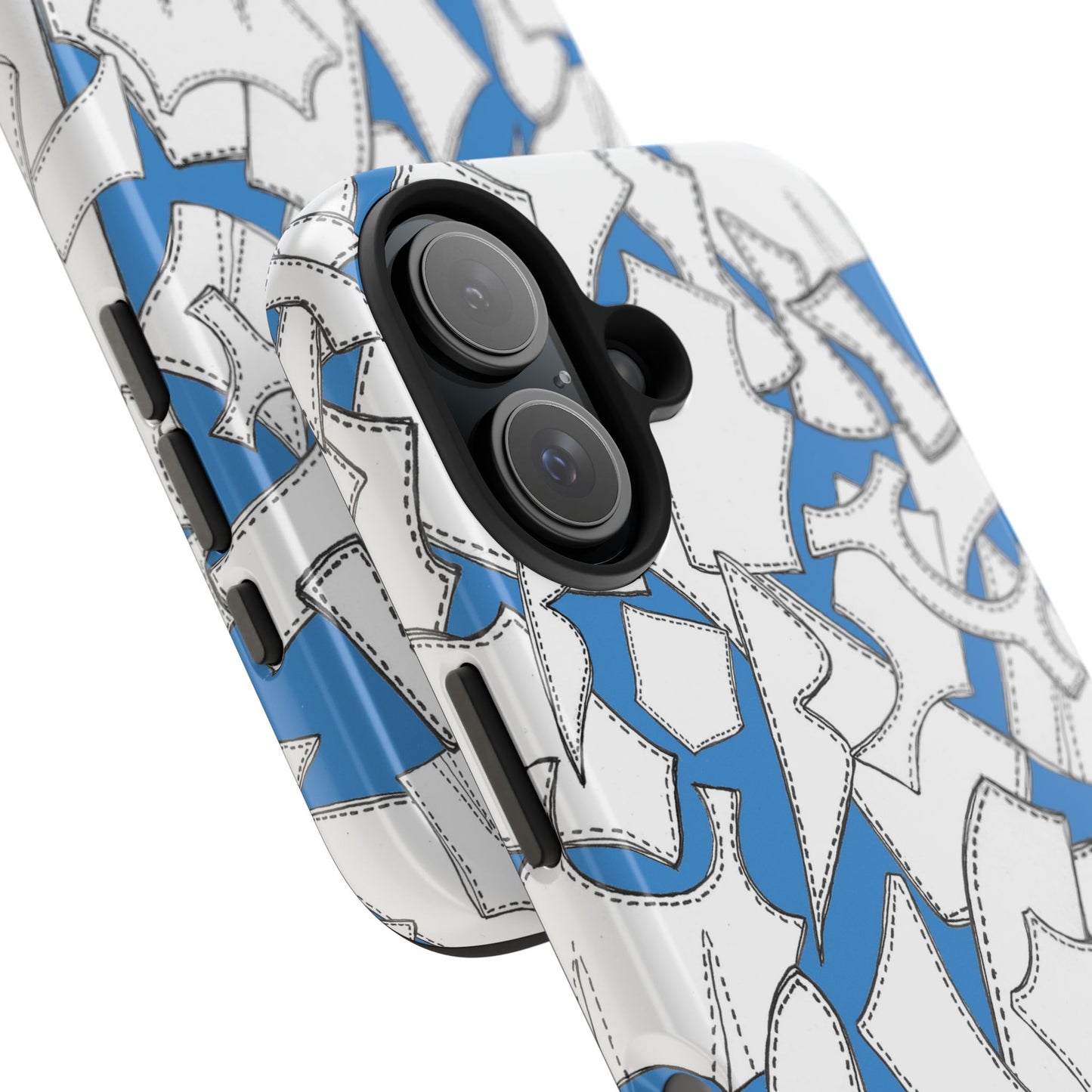 Pattern Pieces Turquoise Phone Case