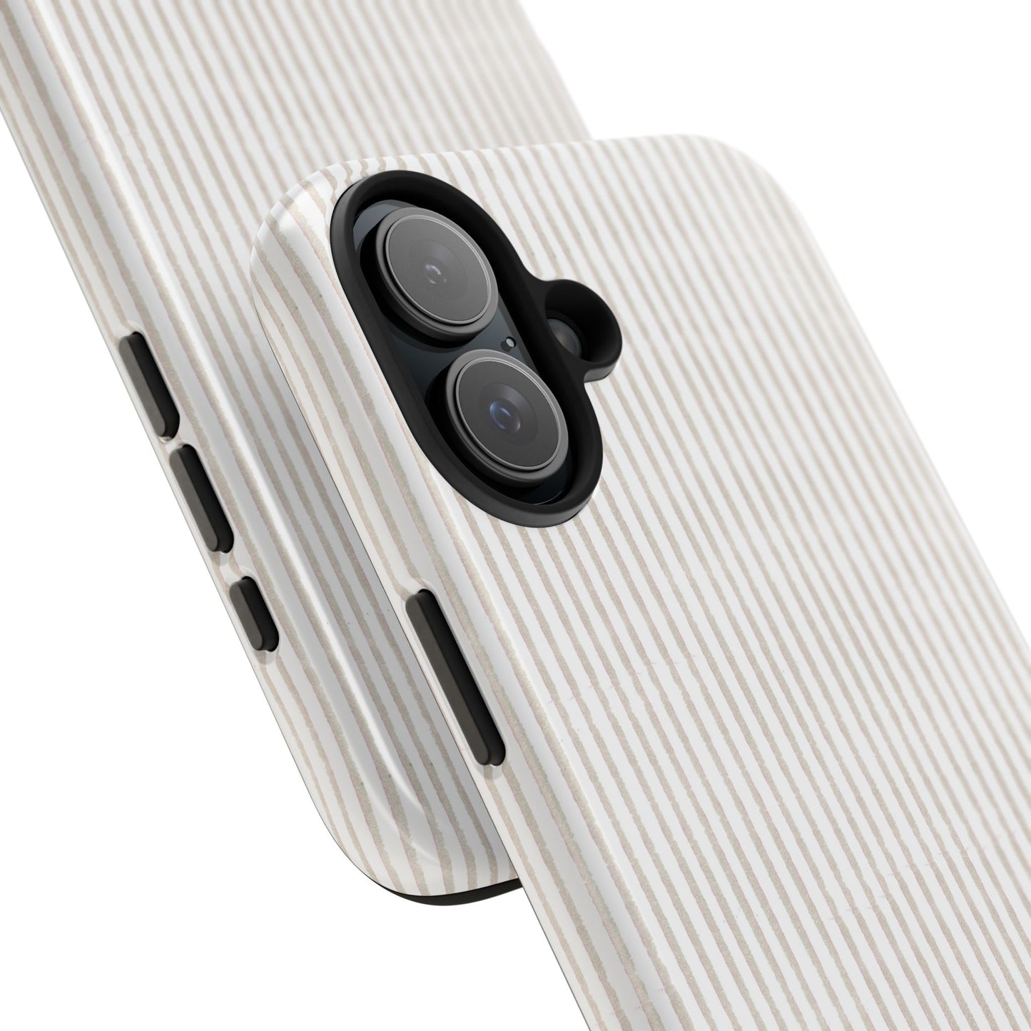 Stripe White / Gray Phone Case