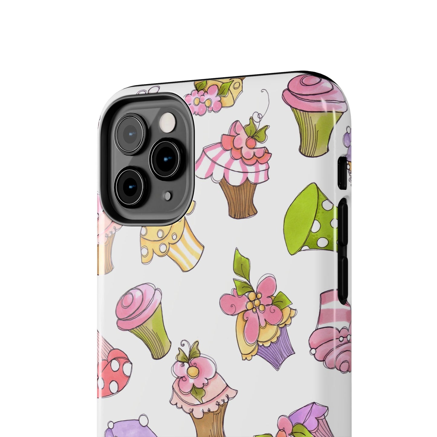 Cupcake Toss White Phone Case