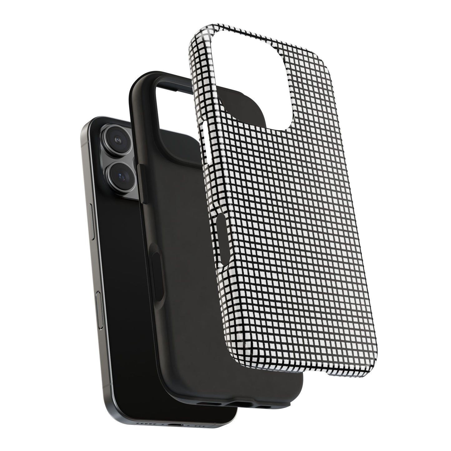Chipper Check Black Phone Case