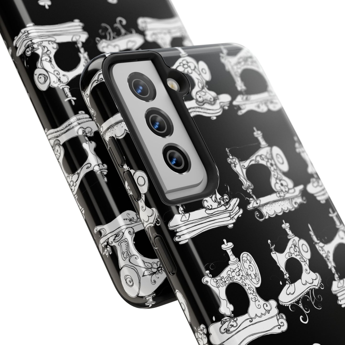 Sew Sew Black / White Phone Case
