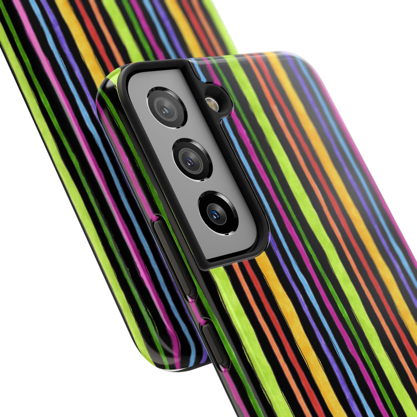 Stripe Fancy Black Phone Case