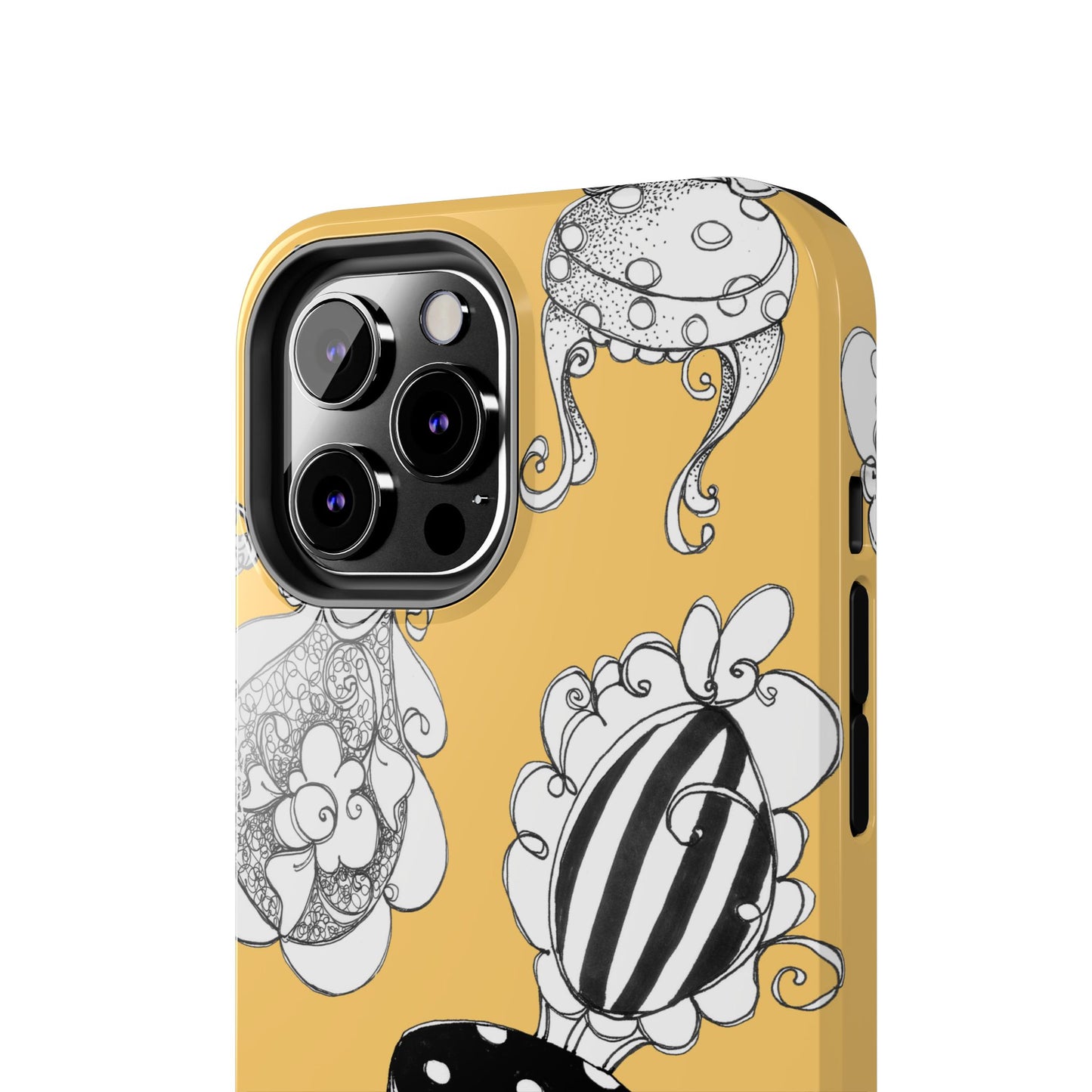 Bistro Chairs Yellow Phone Case
