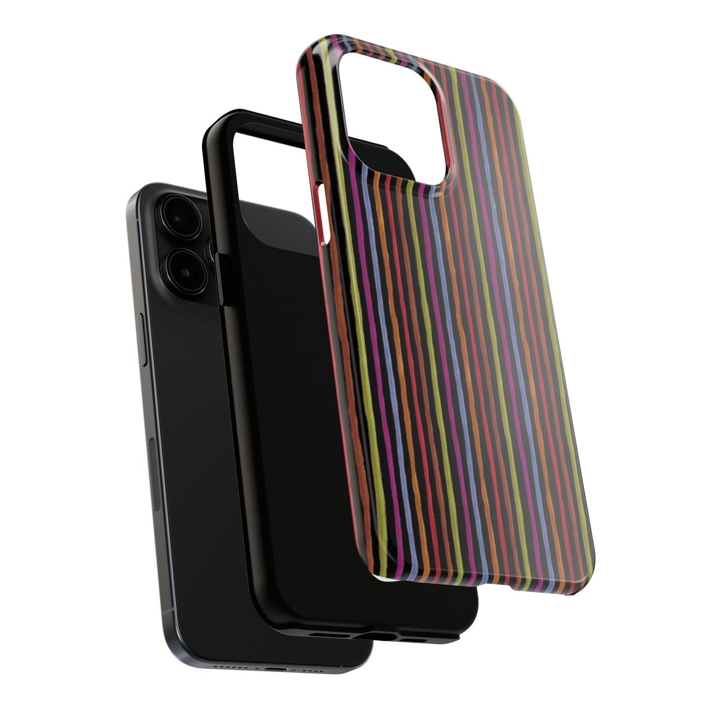 Stripe Black Phone Case
