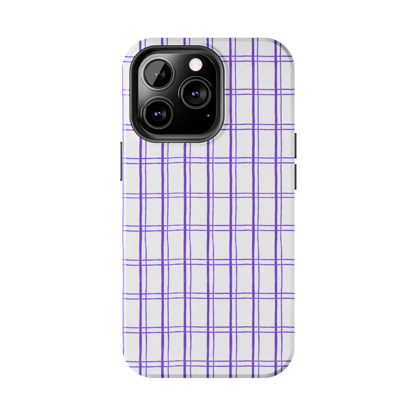 Kitchen Plaid White / Blue Phone Case