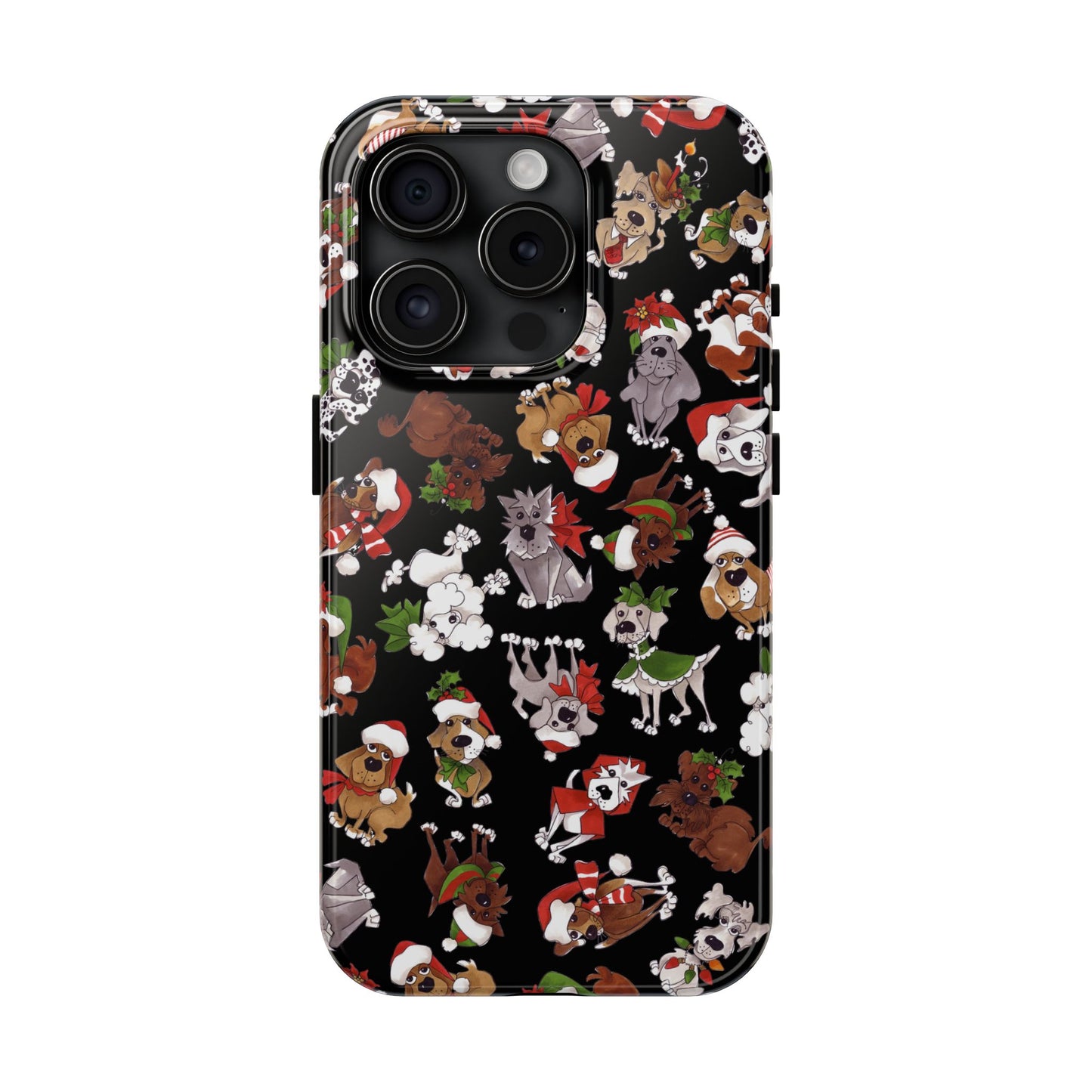 Doggie Toss Black Phone Case