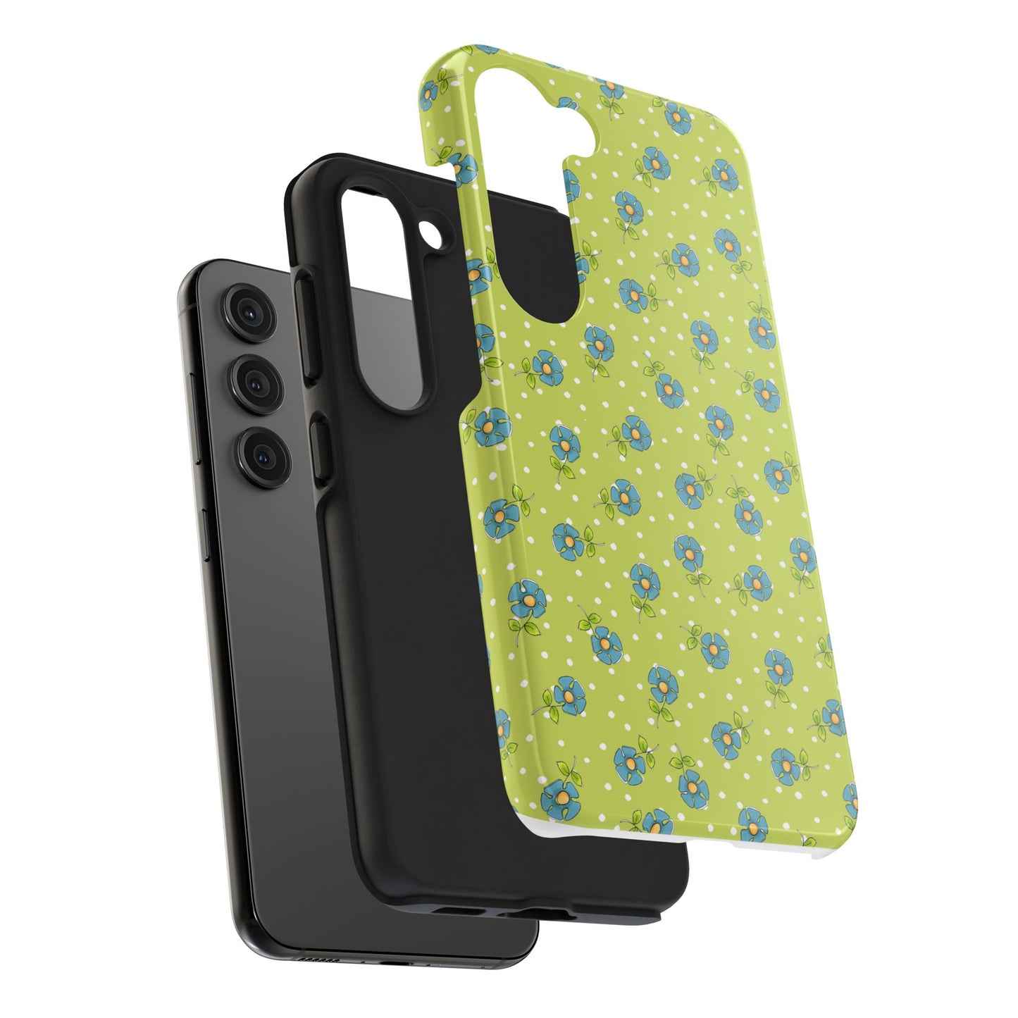 Daisy Dots Green Phone Case