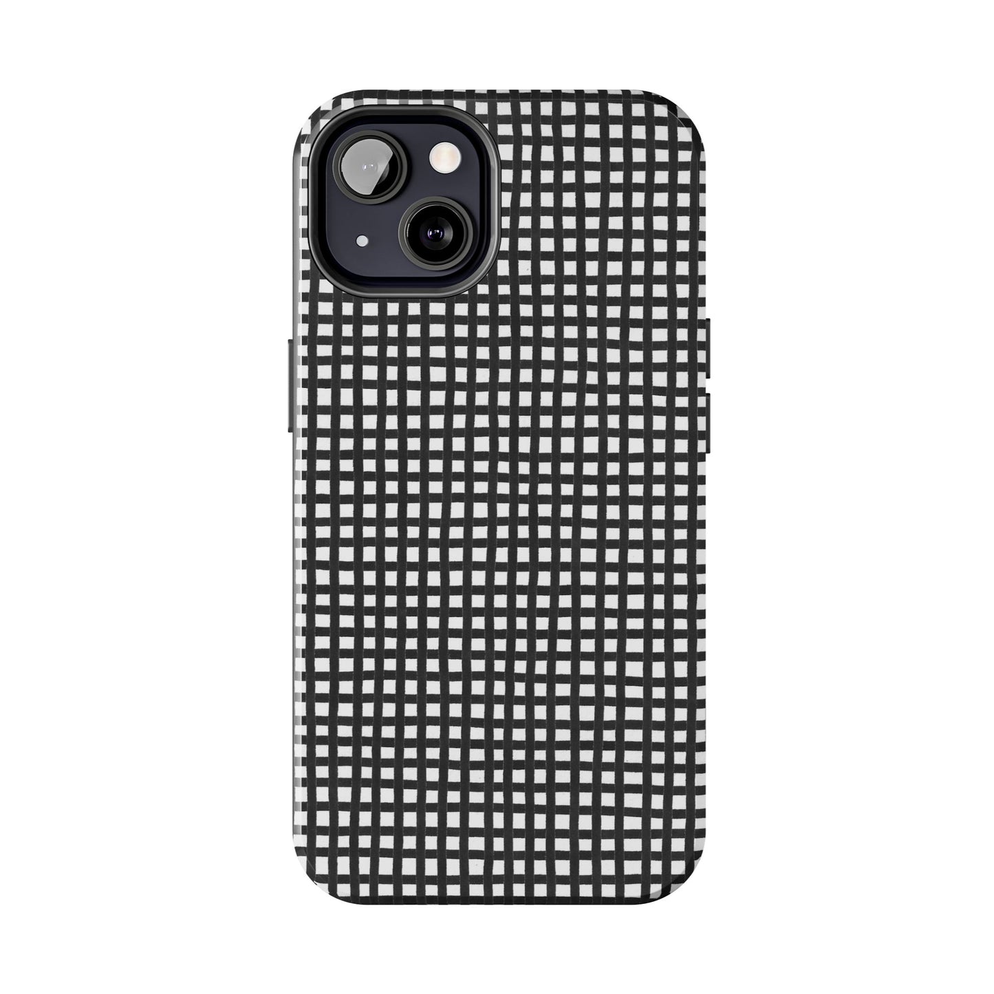 Chipper Check Black / White Phone Case