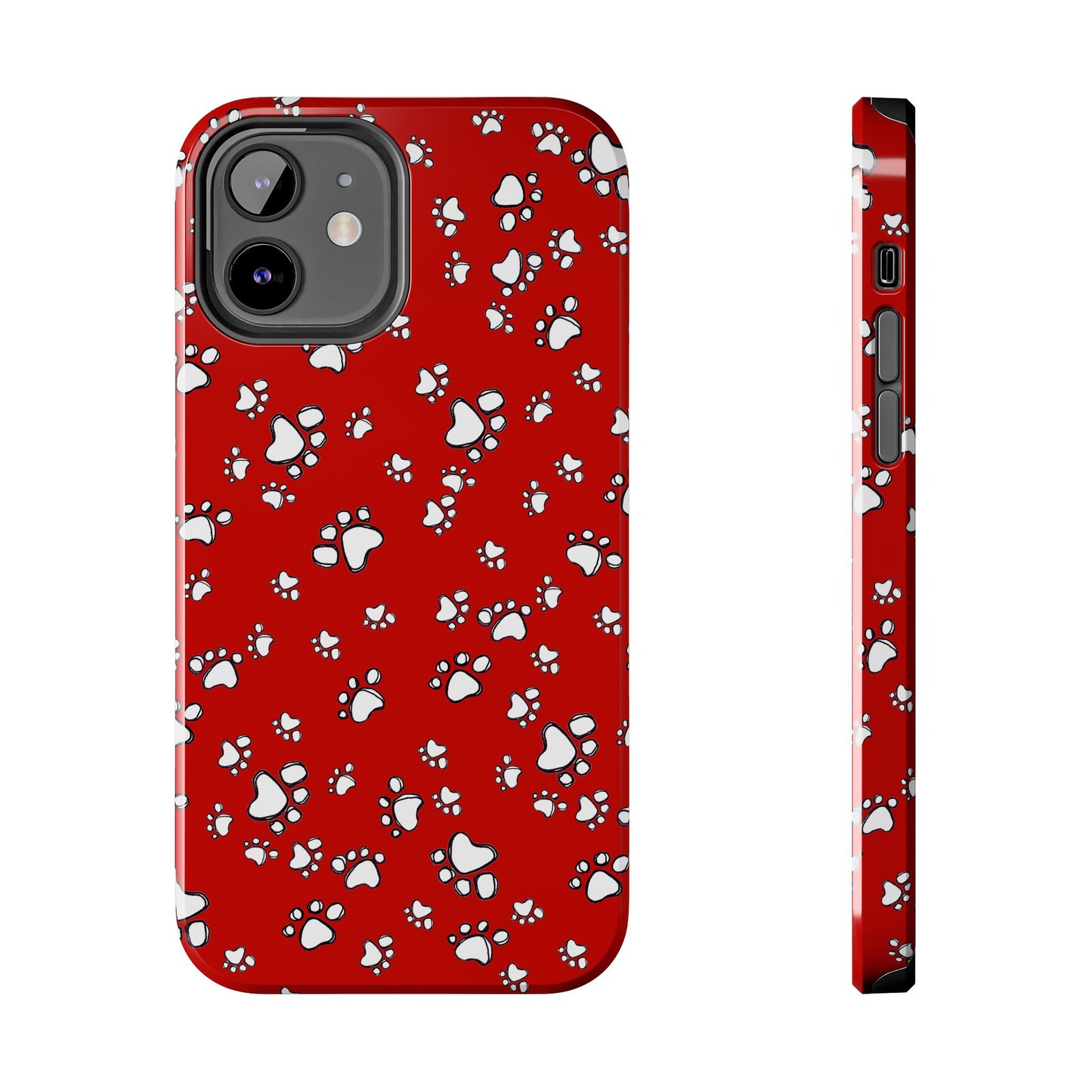 Paw Flakes Red Phone Case