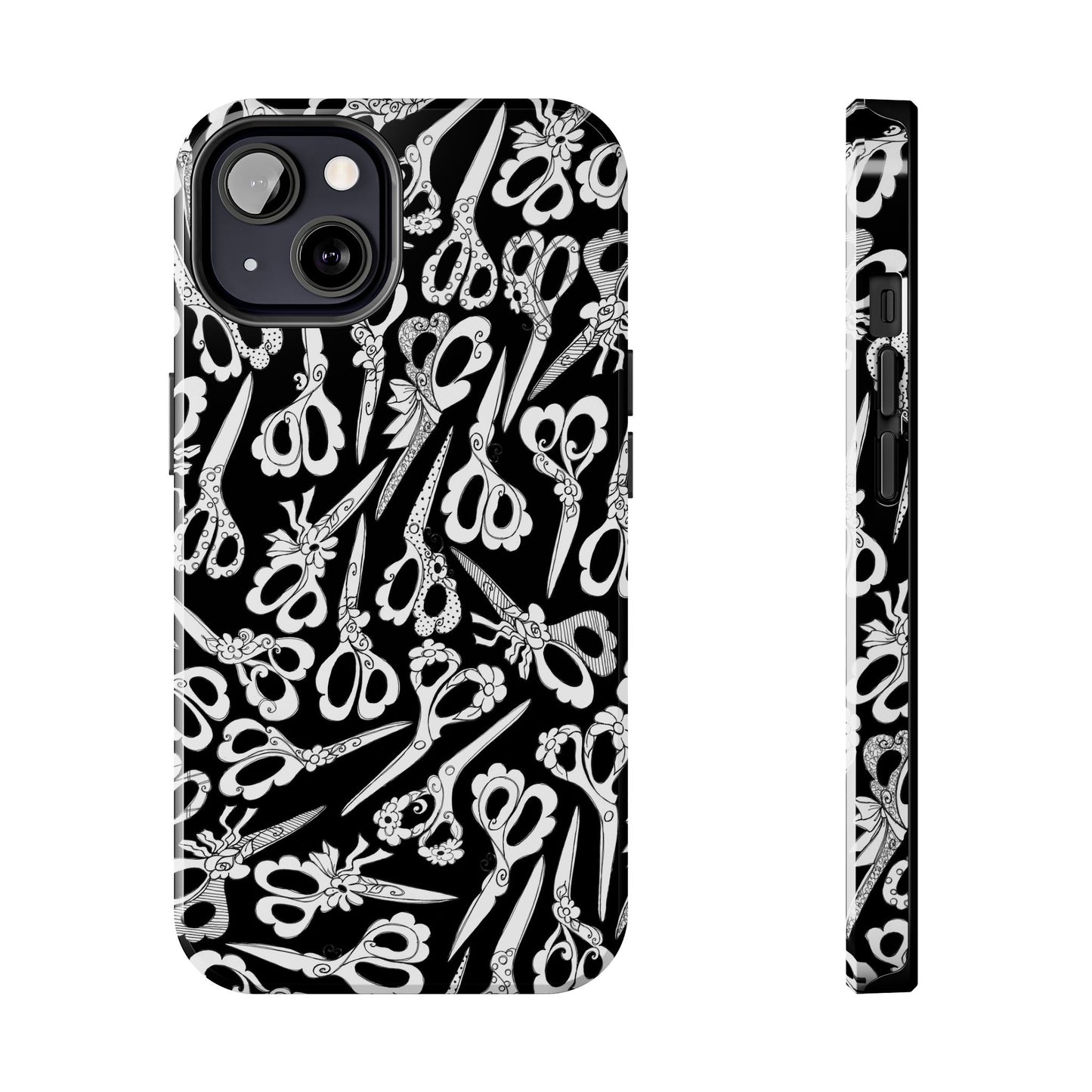 Scissor Blizzard Black Phone Case