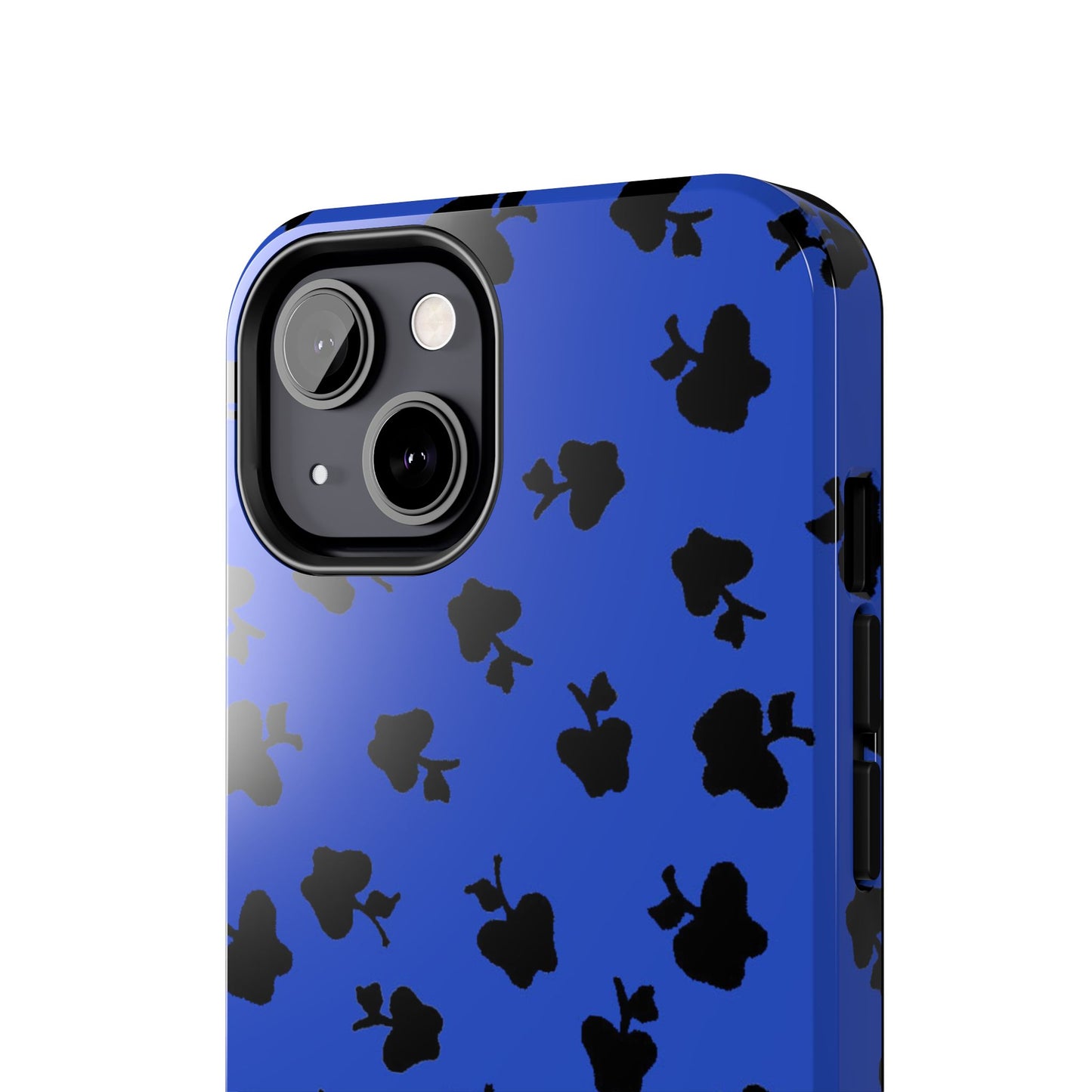 Happy Apples Blue / Black Phone Case