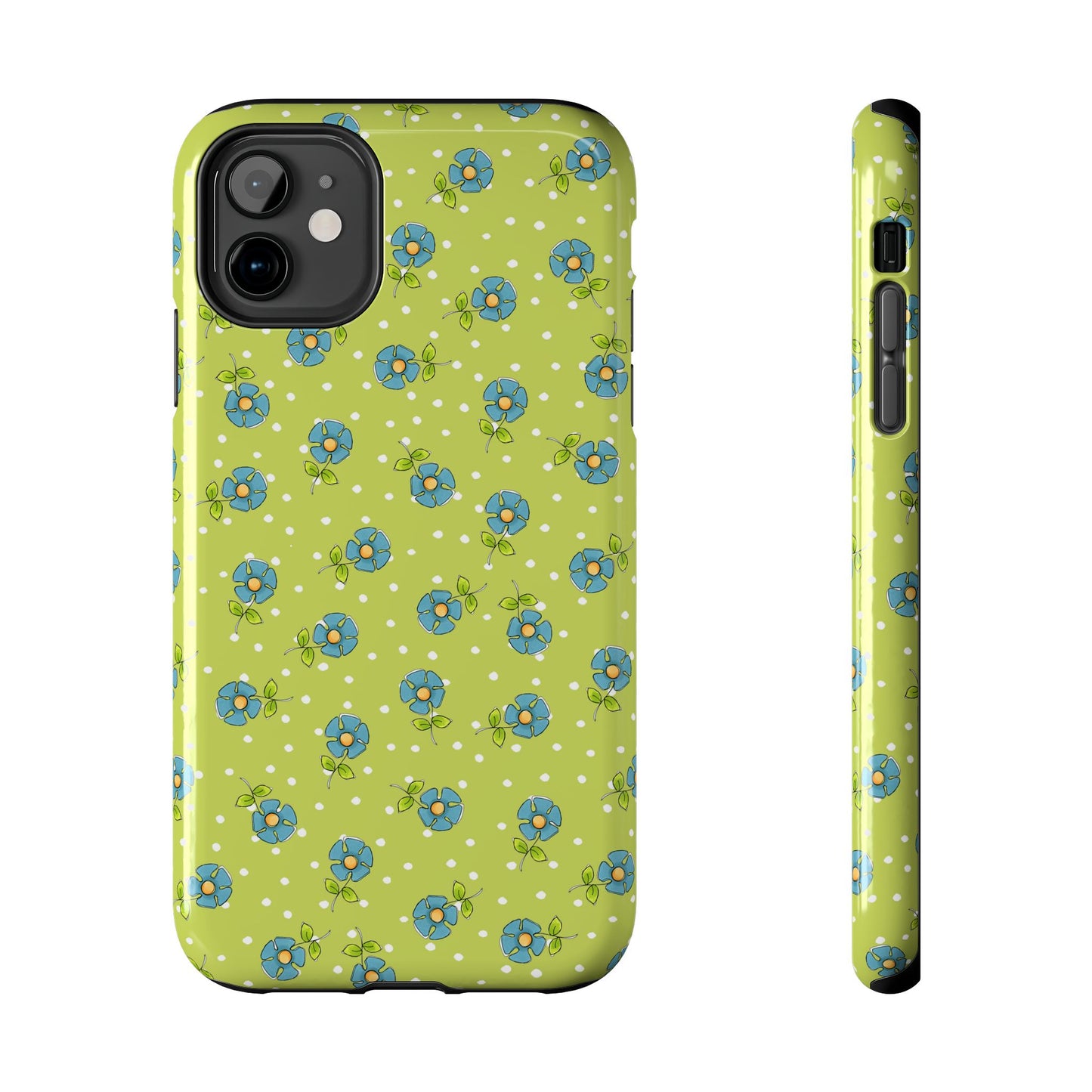 Daisy Dots Green Phone Case