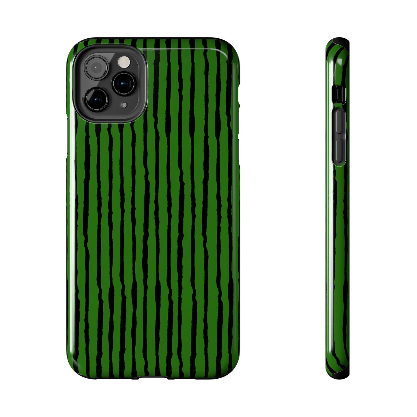 Sorta Stripe Green / Black Phone Case