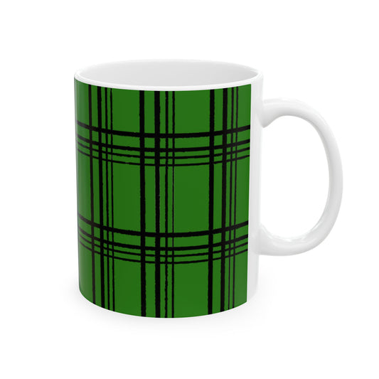 Glad Plaid Green / Black Cup