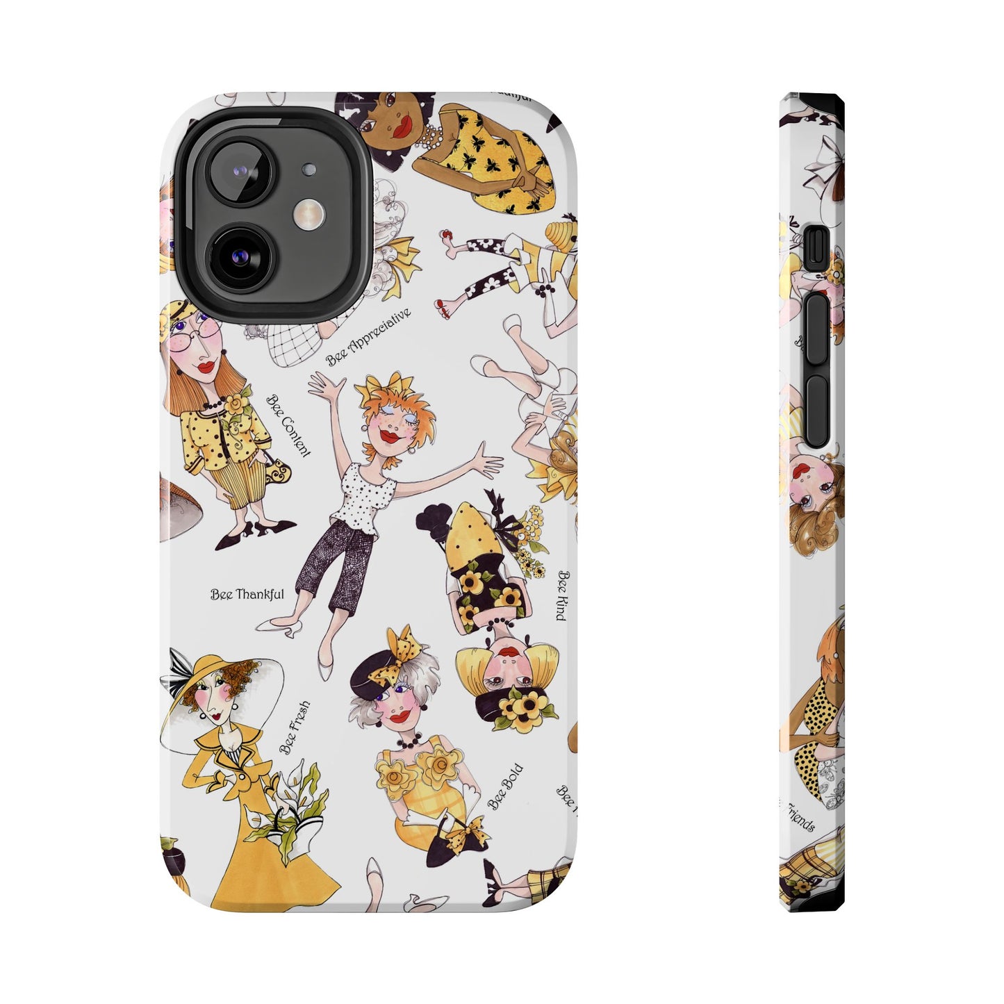 Bee Tossed White Phone Case
