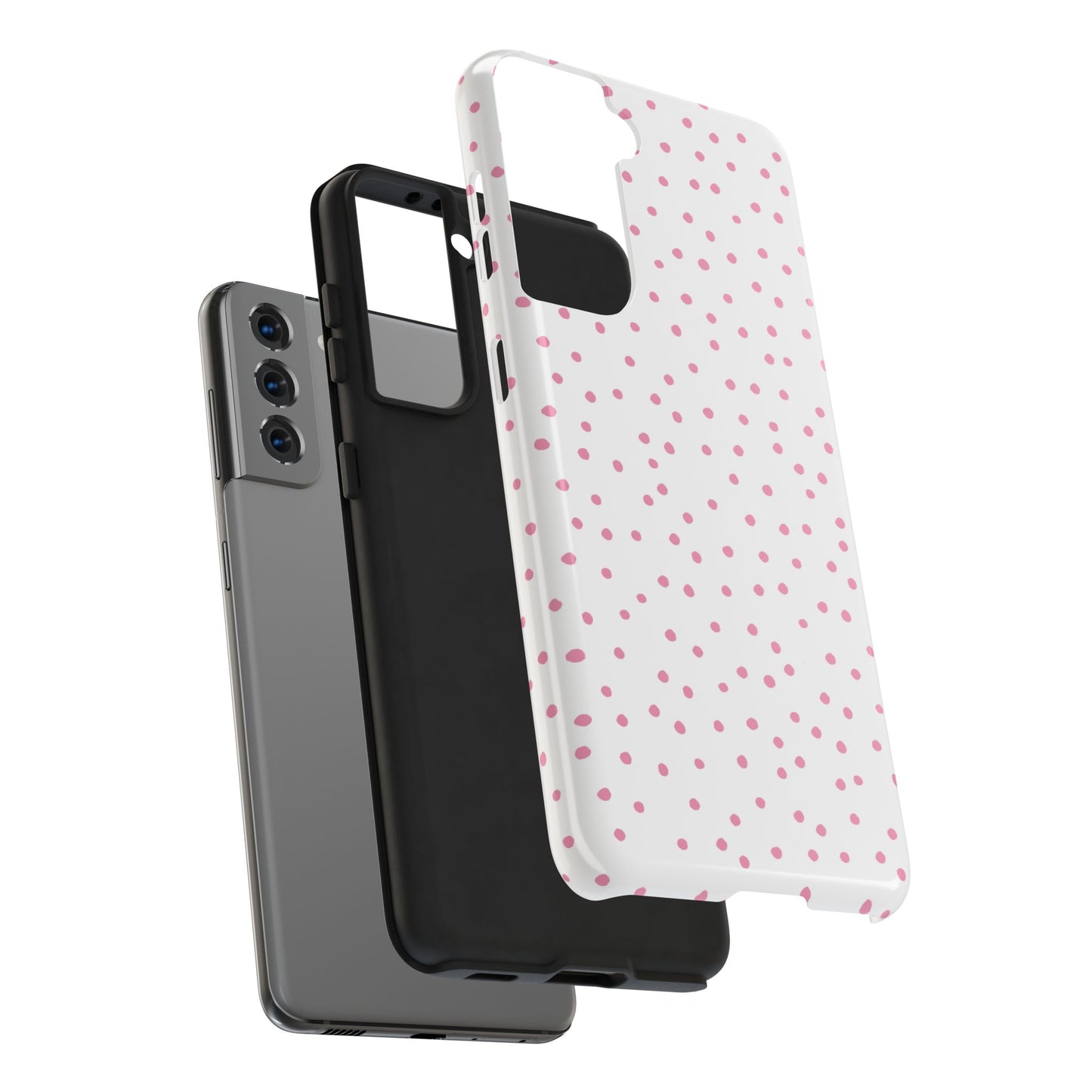 Dinky Dots White / Pink Phone Case