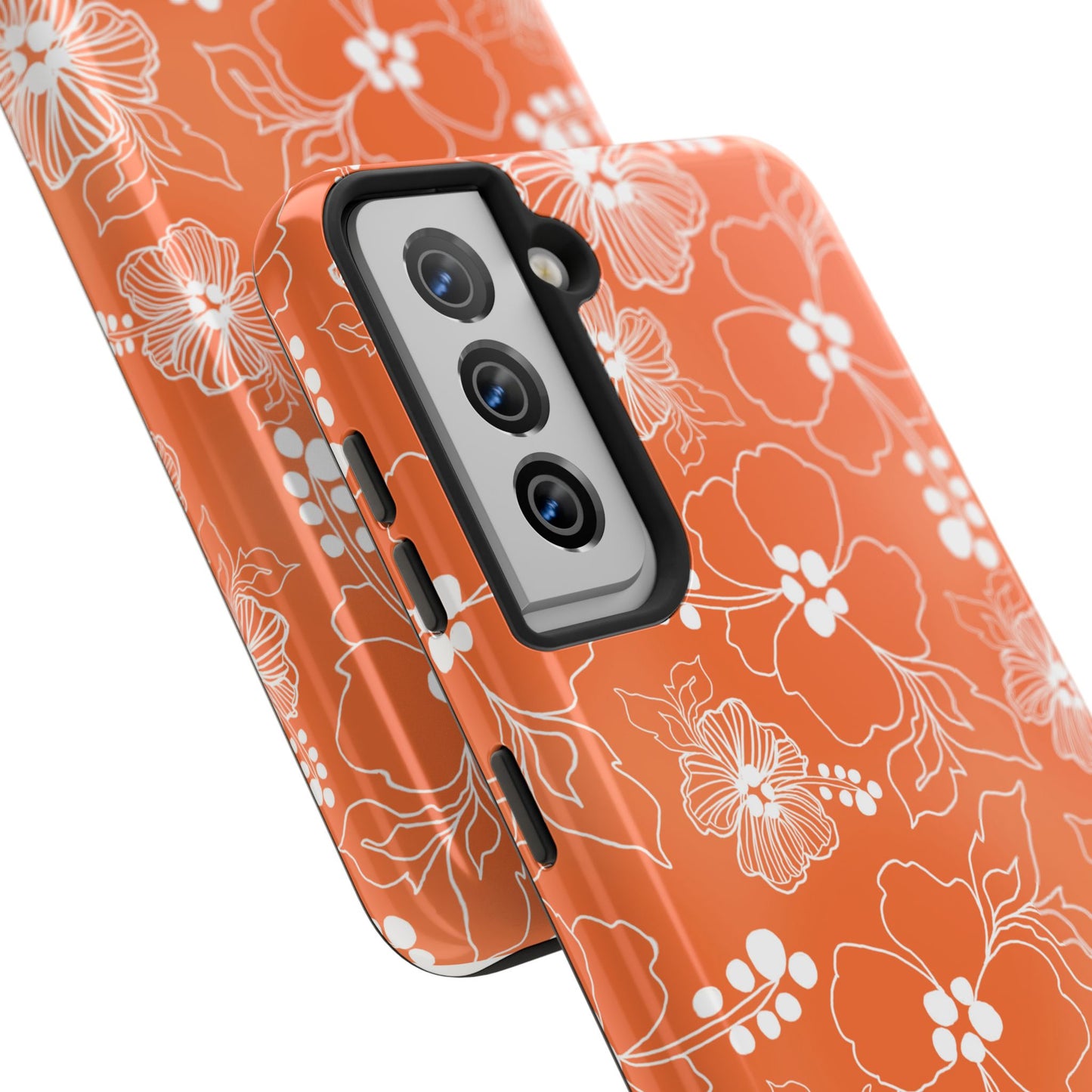Lacey Hibiscus Coral Phone Case
