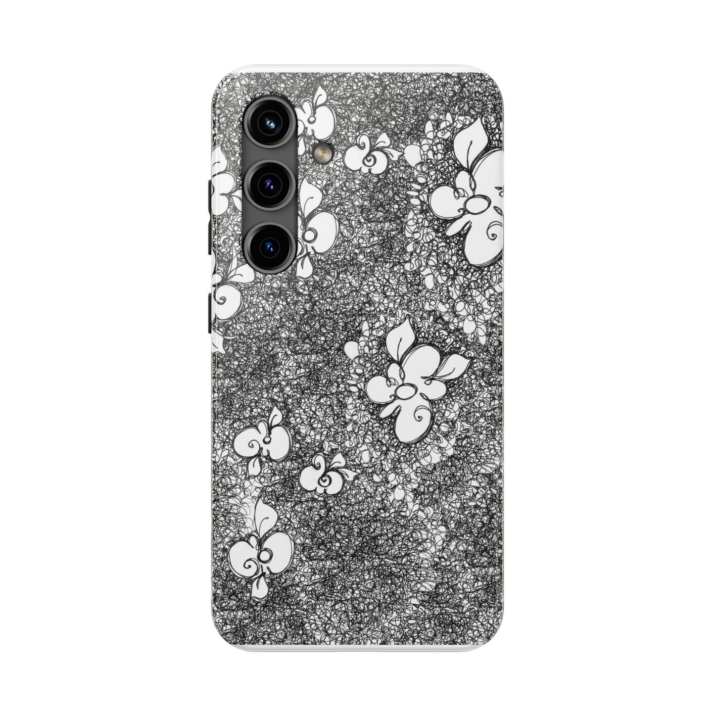Flower Scribbles Phone Case