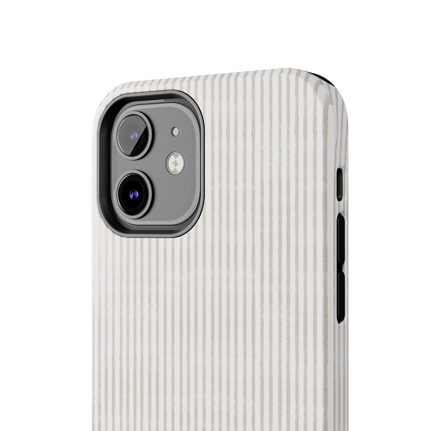 Stripe White / Gray Phone Case