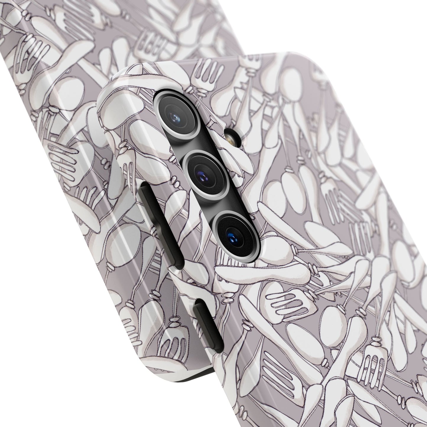 Silverware Wars Silver Phone Case