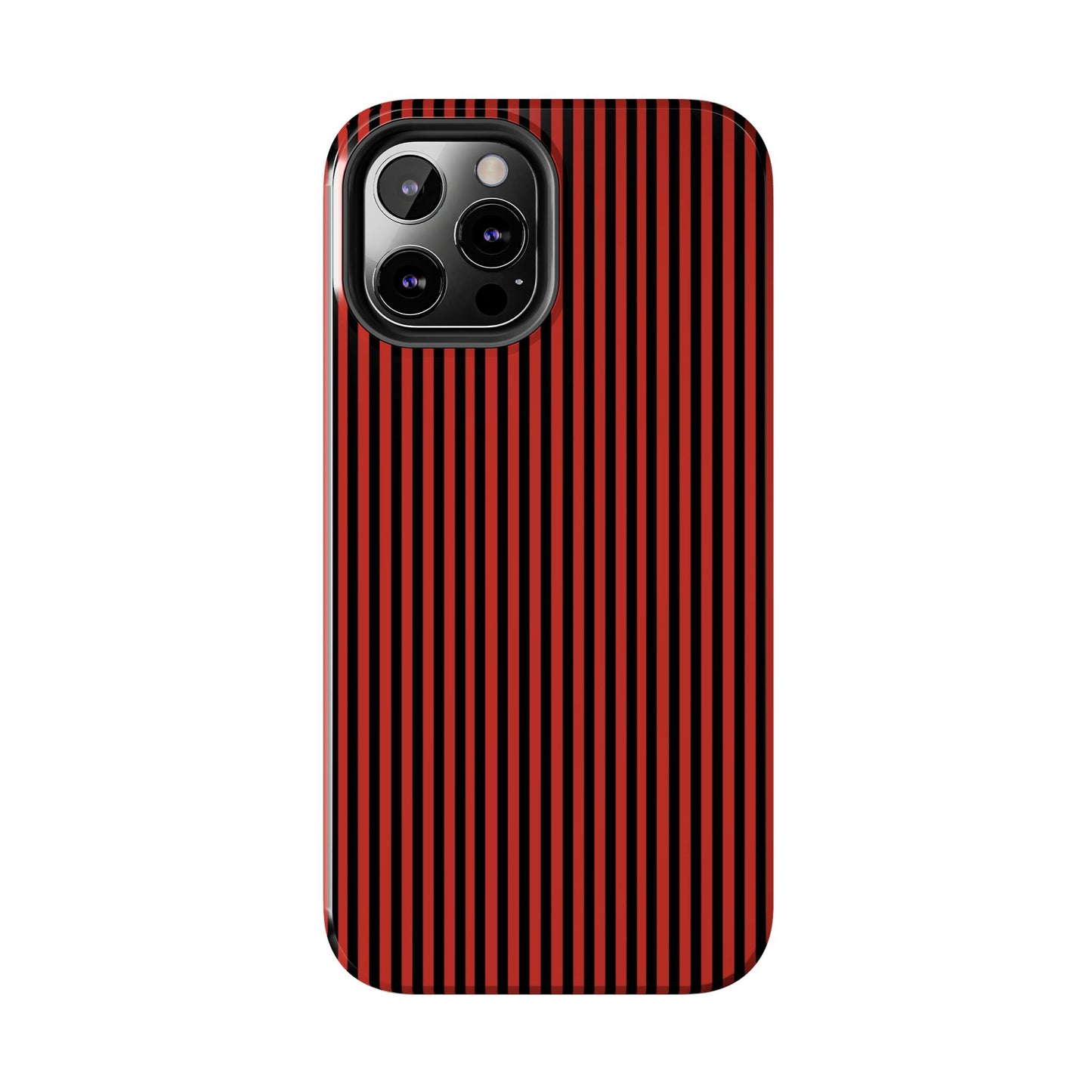 Stripe Red / Black Phone Case